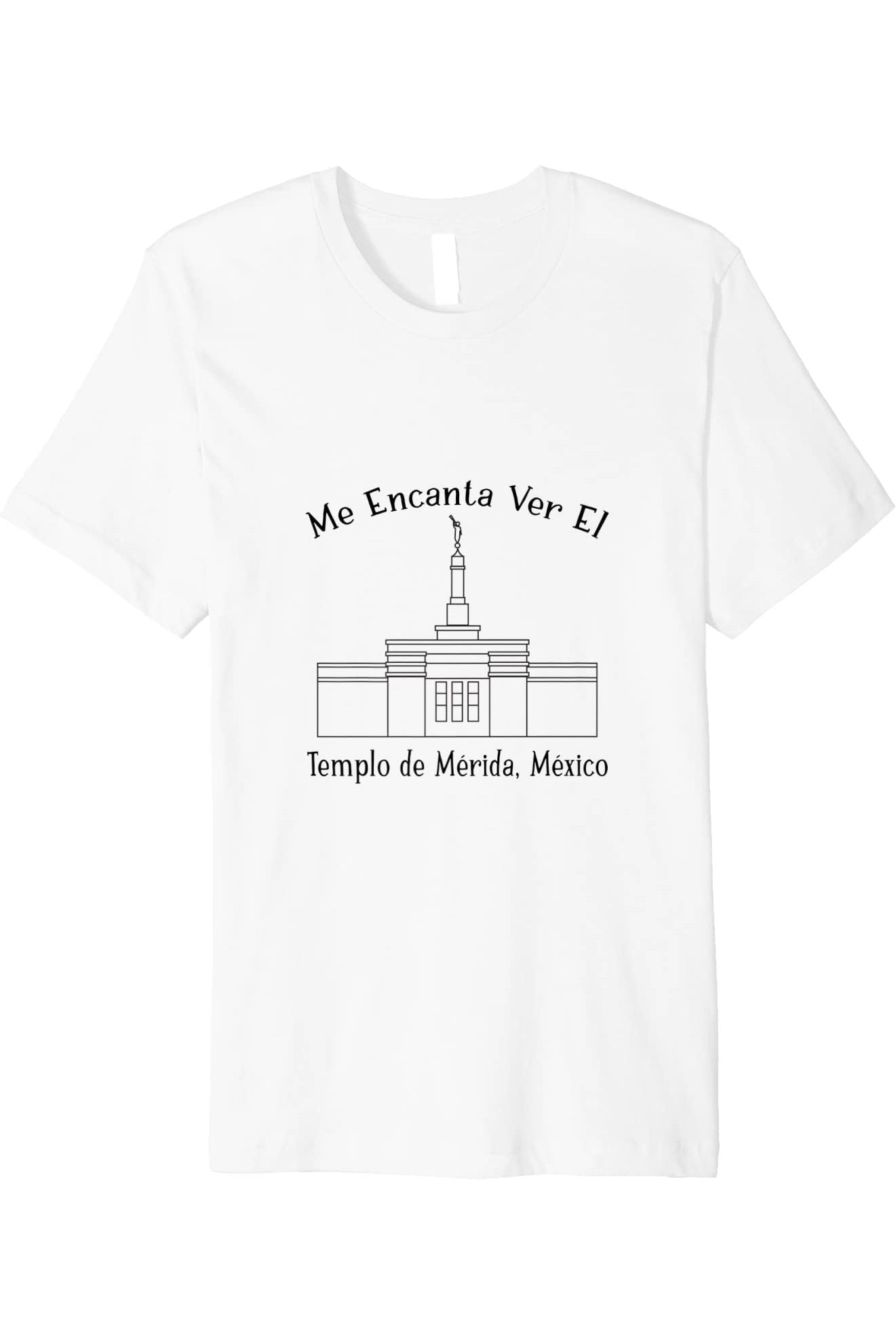 Merida Mexico Temple T-Shirt - Premium - Happy Style (Spanish) US