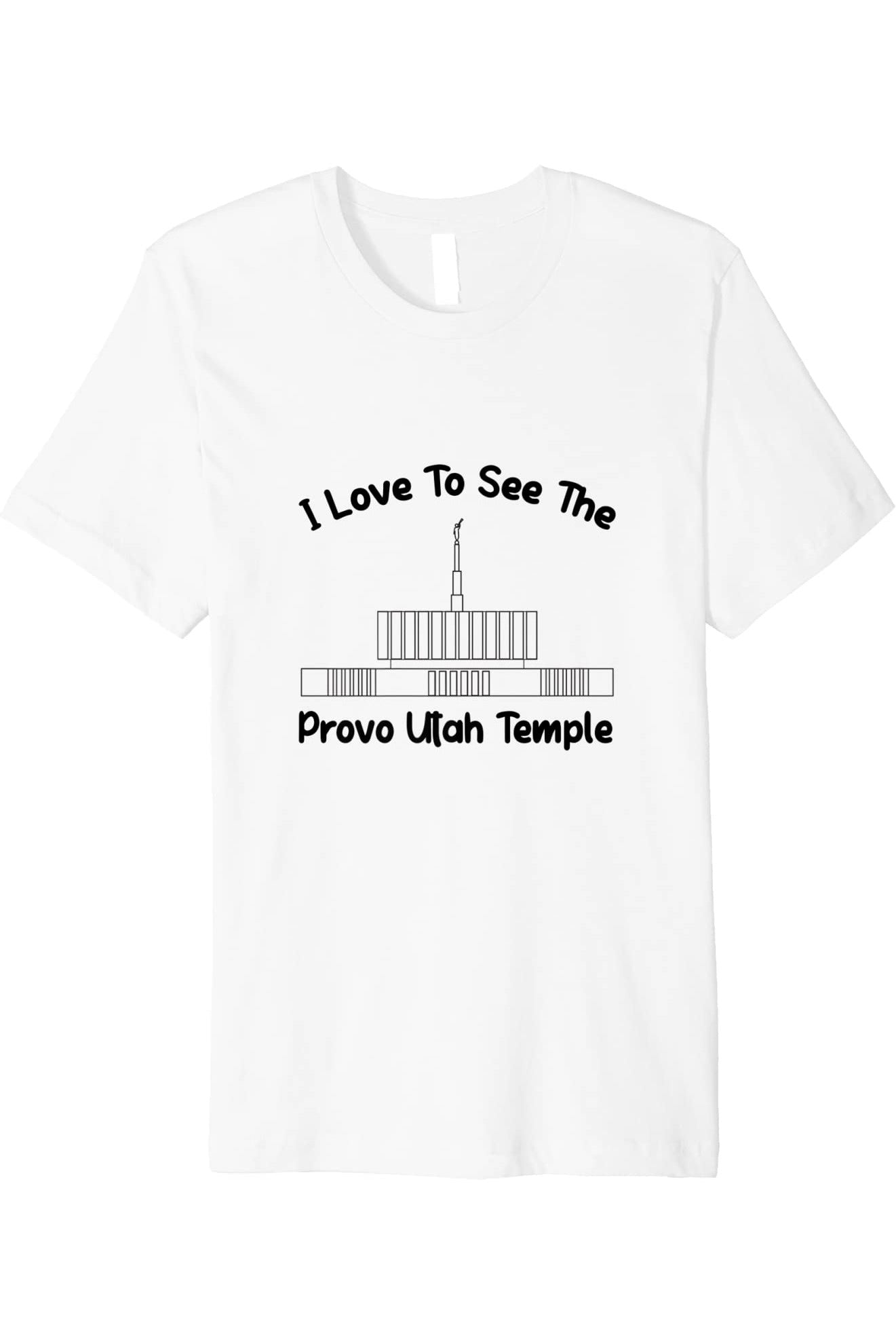 Provo Utah Temple T-Shirt - Premium - Primary Style (English) US