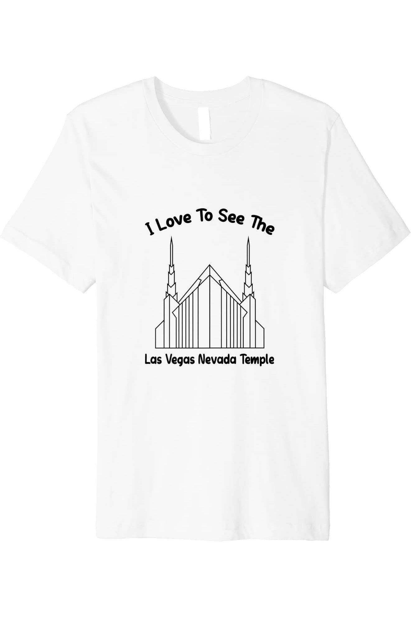 Las Vegas Nevada Temple T-Shirt - Premium - Primary Style (English) US