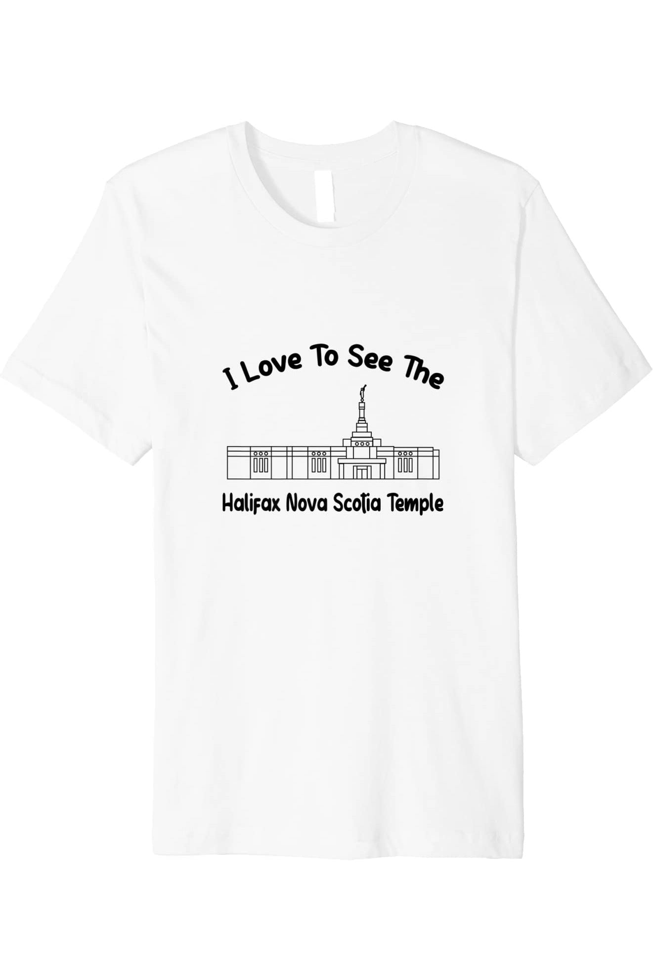 Halifax Nova Scotia Temple T-Shirt - Premium - Primary Style (English) US