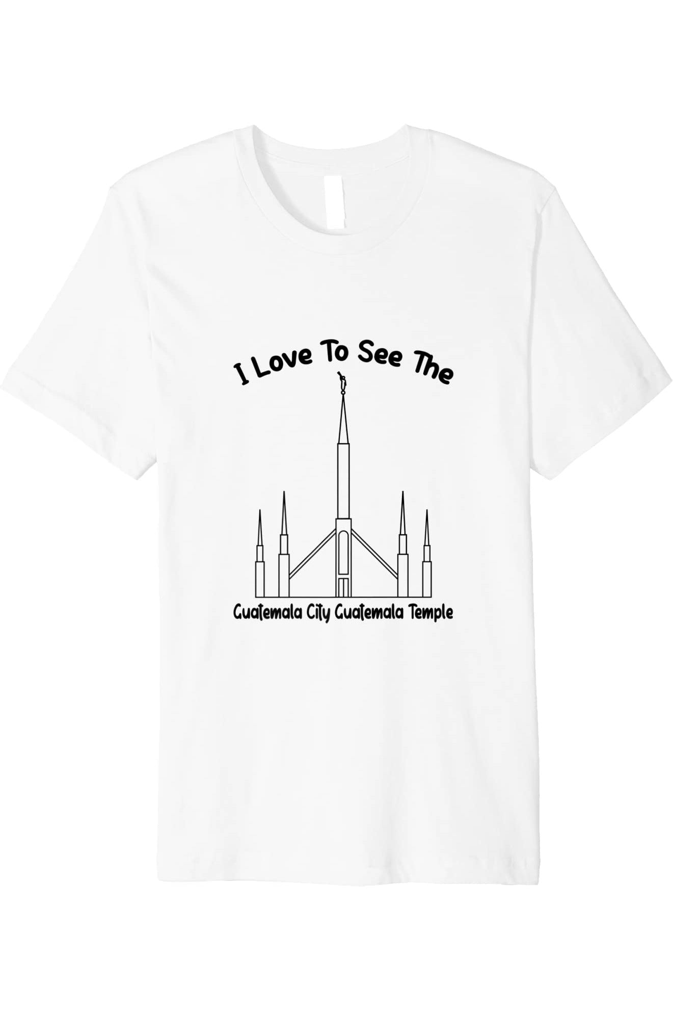 Guatemala City Guatemala Temple T-Shirt - Premium - Primary Style (English) US
