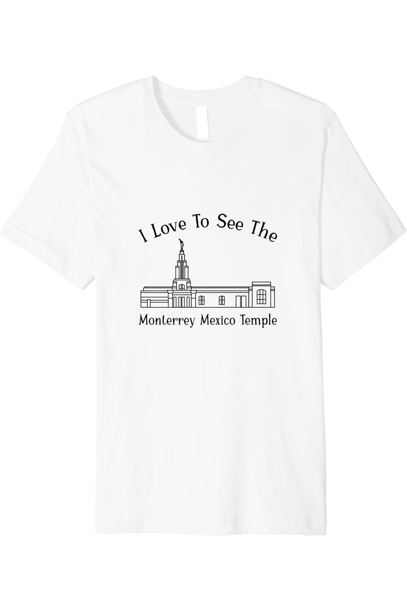 Monterrey Mexico Temple T-Shirt - Premium - Happy Style (English) US