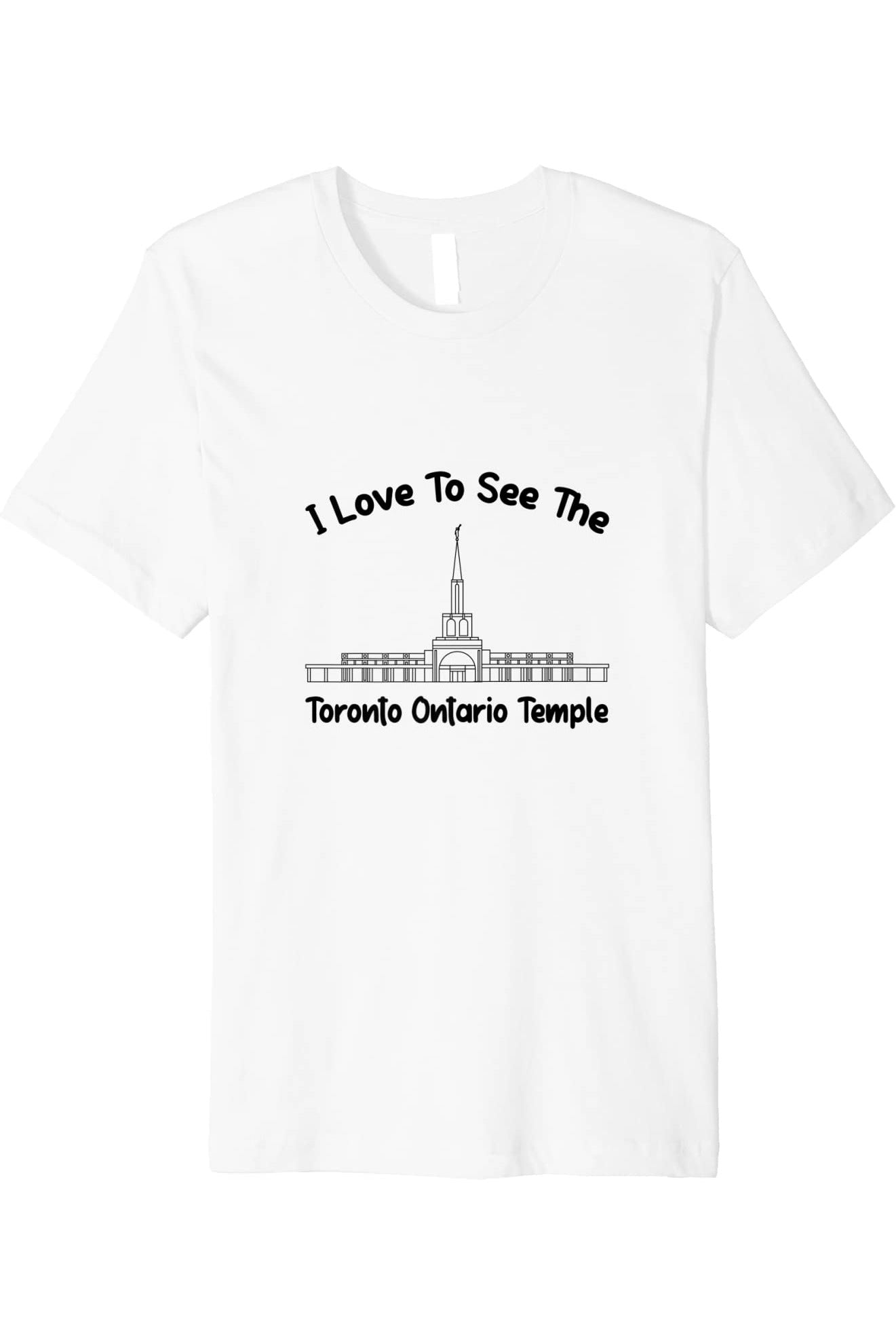 Toronto Ontario Temple T-Shirt - Premium - Primary Style (English) US