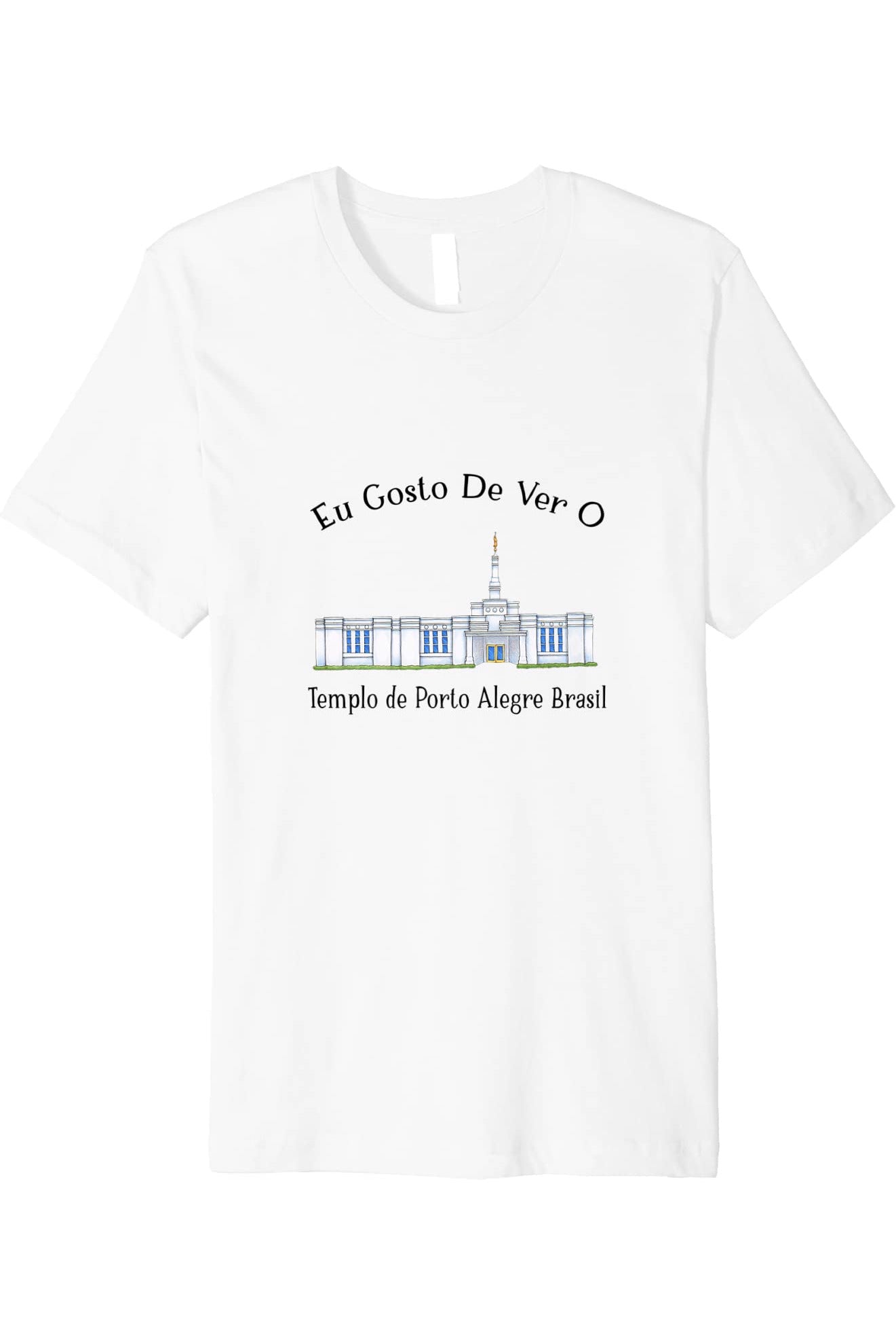 Templo de Manaus Brasil T-Shirt - Premium - Happy Style (Portuguese) US