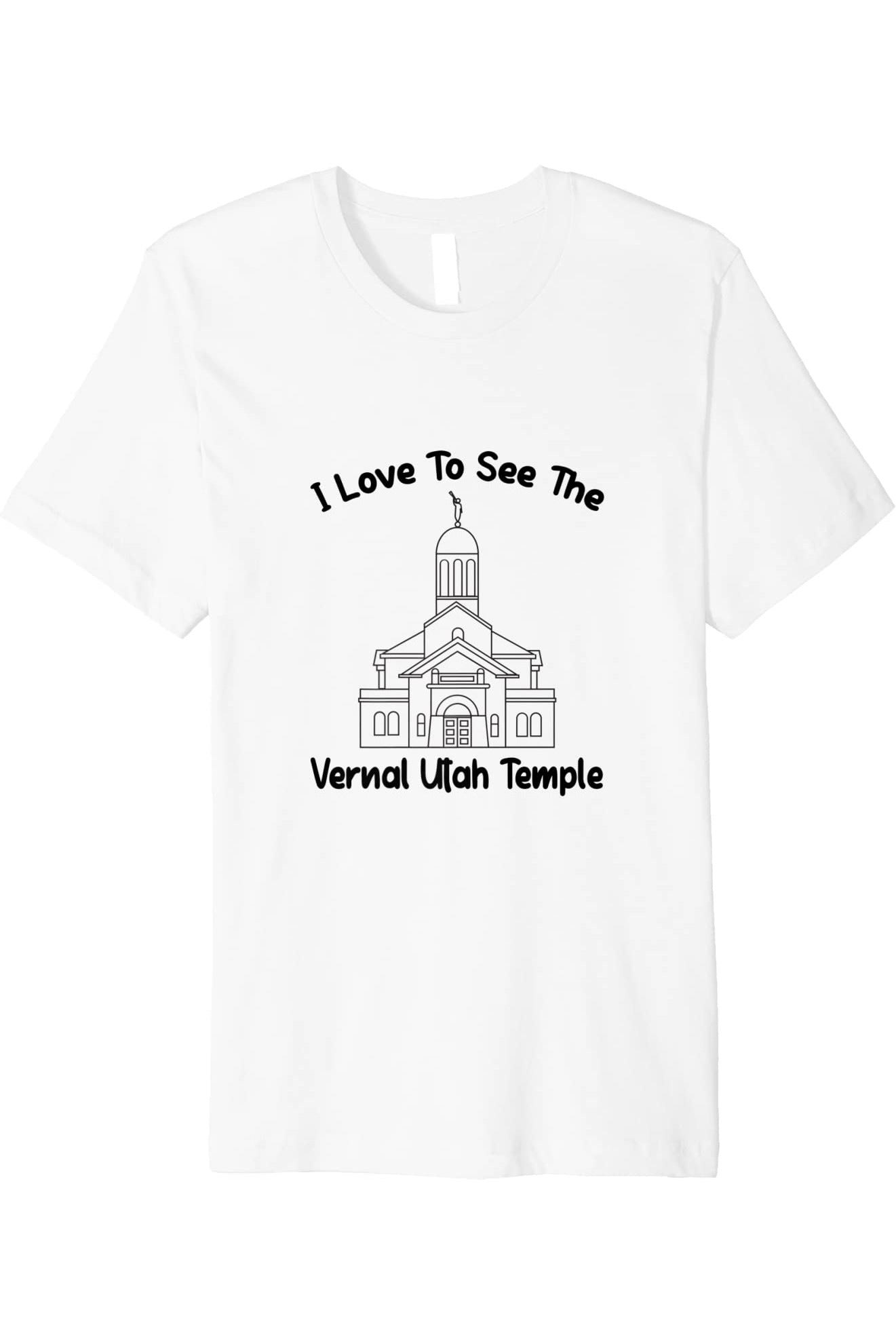 Vernal Utah Temple T-Shirt - Premium - Primary Style (English) US