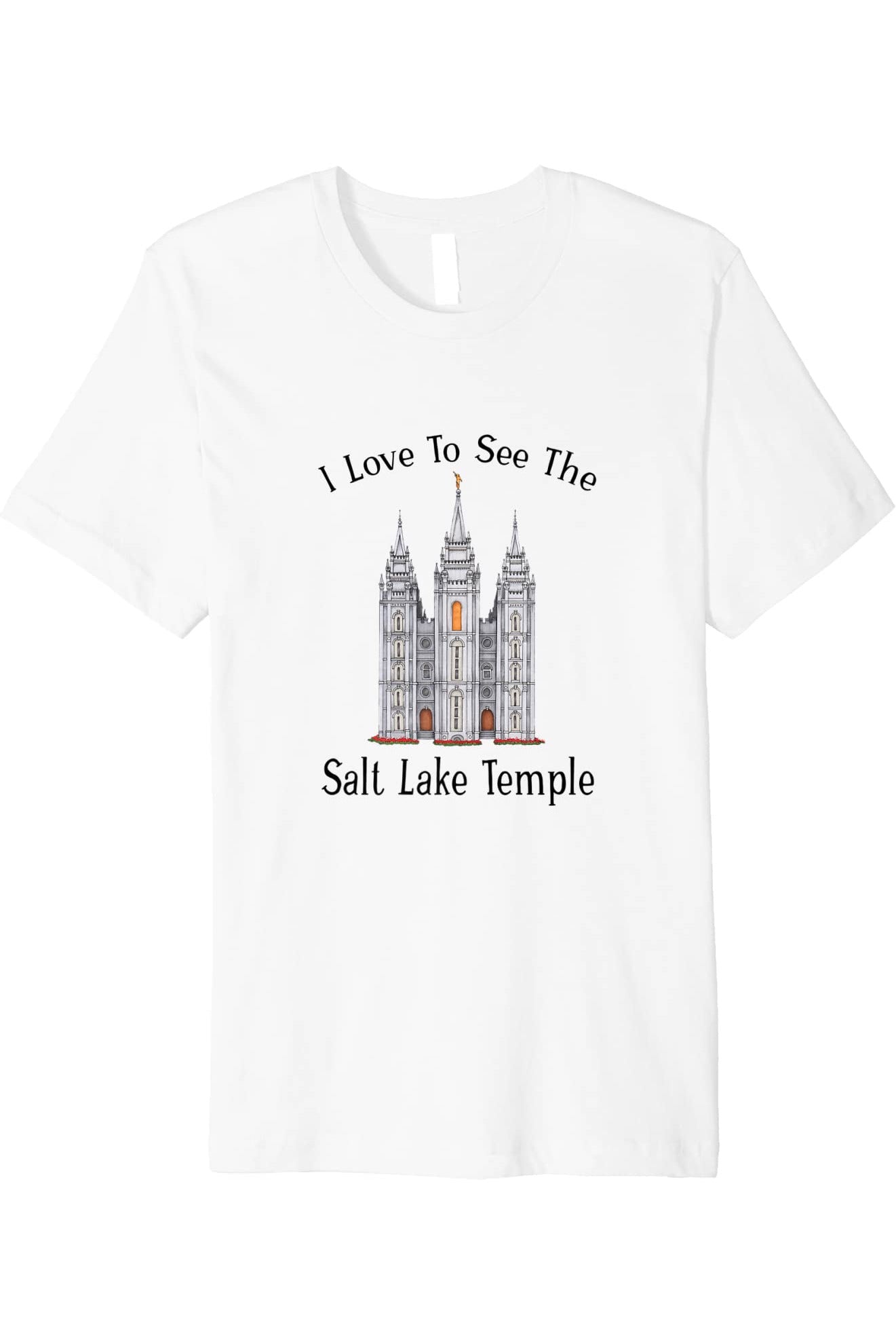 Salt Lake Temple T-Shirt - Premium - Happy Style (English) US