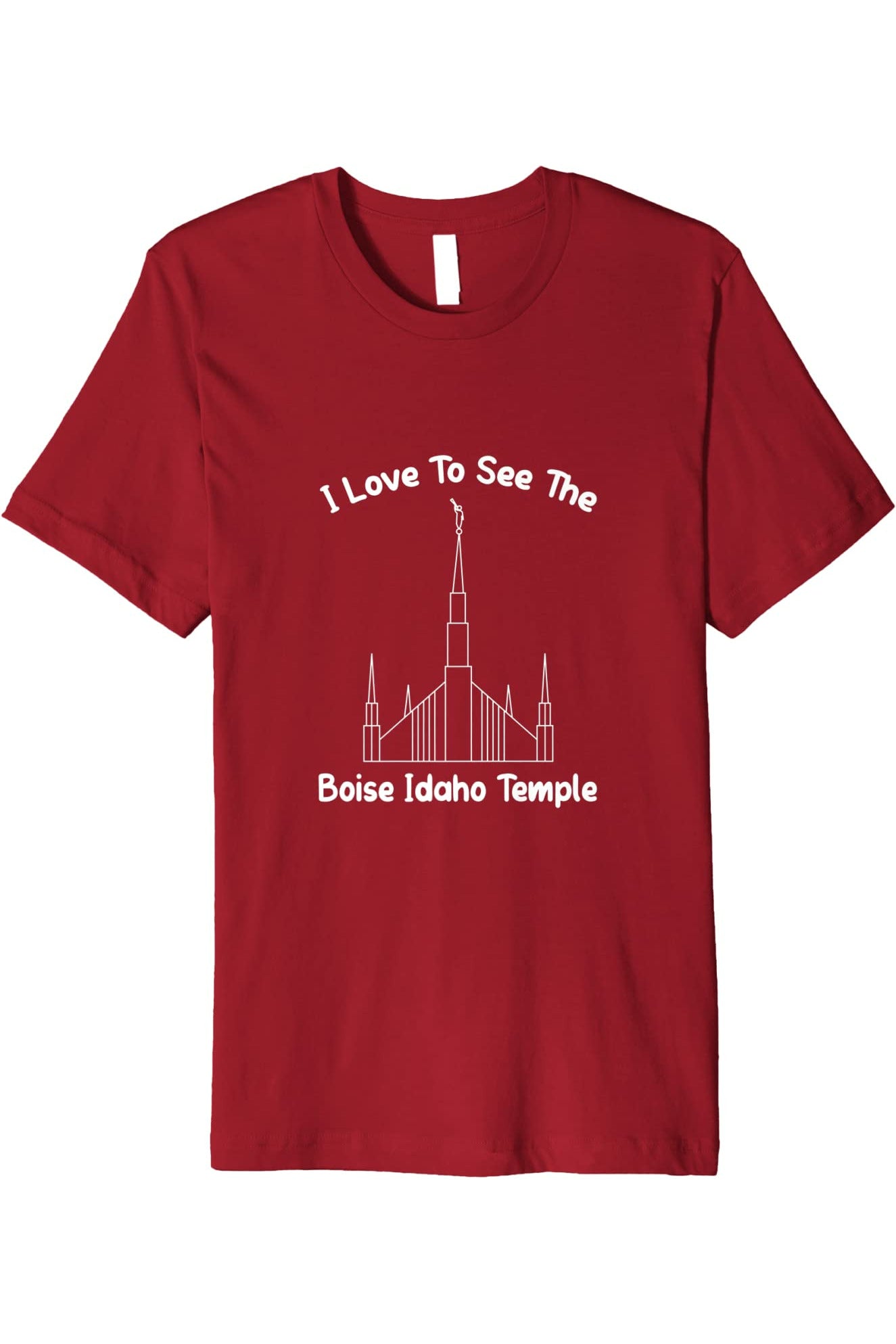 Boise Idaho Temple T-Shirt - Premium - Primary Style (English) US