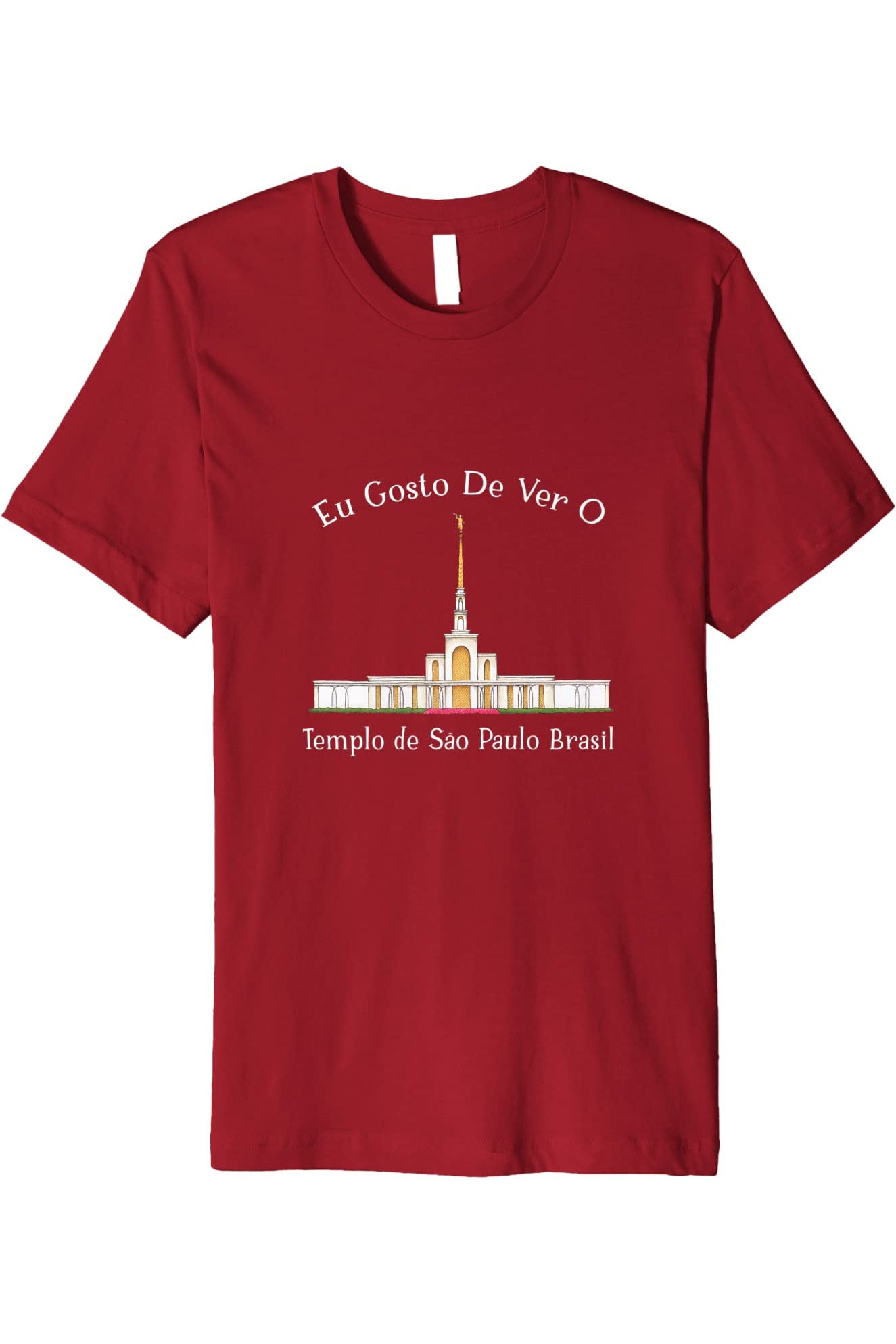 Templo de Manaus Brasil T-Shirt - Premium - Happy Style (Portuguese) US