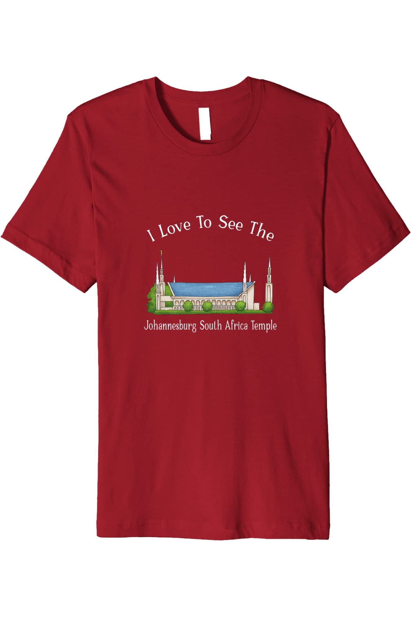 Johannesburg South Africa Temple T-Shirt - Premium - Happy Style (English) US