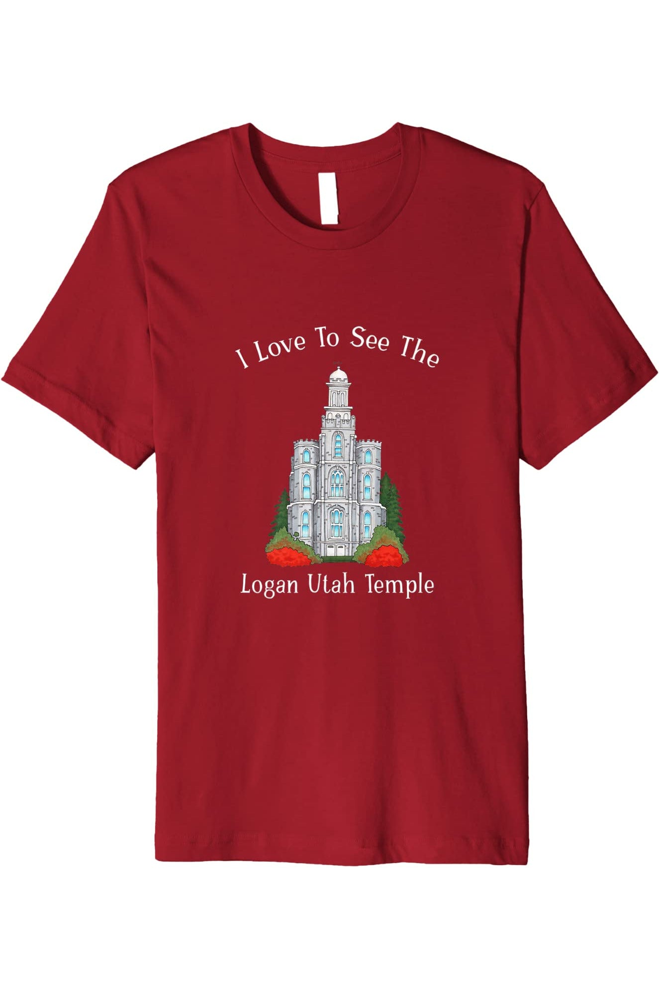 Logan Utah Temple T-Shirt - Premium - Happy Style (English) US