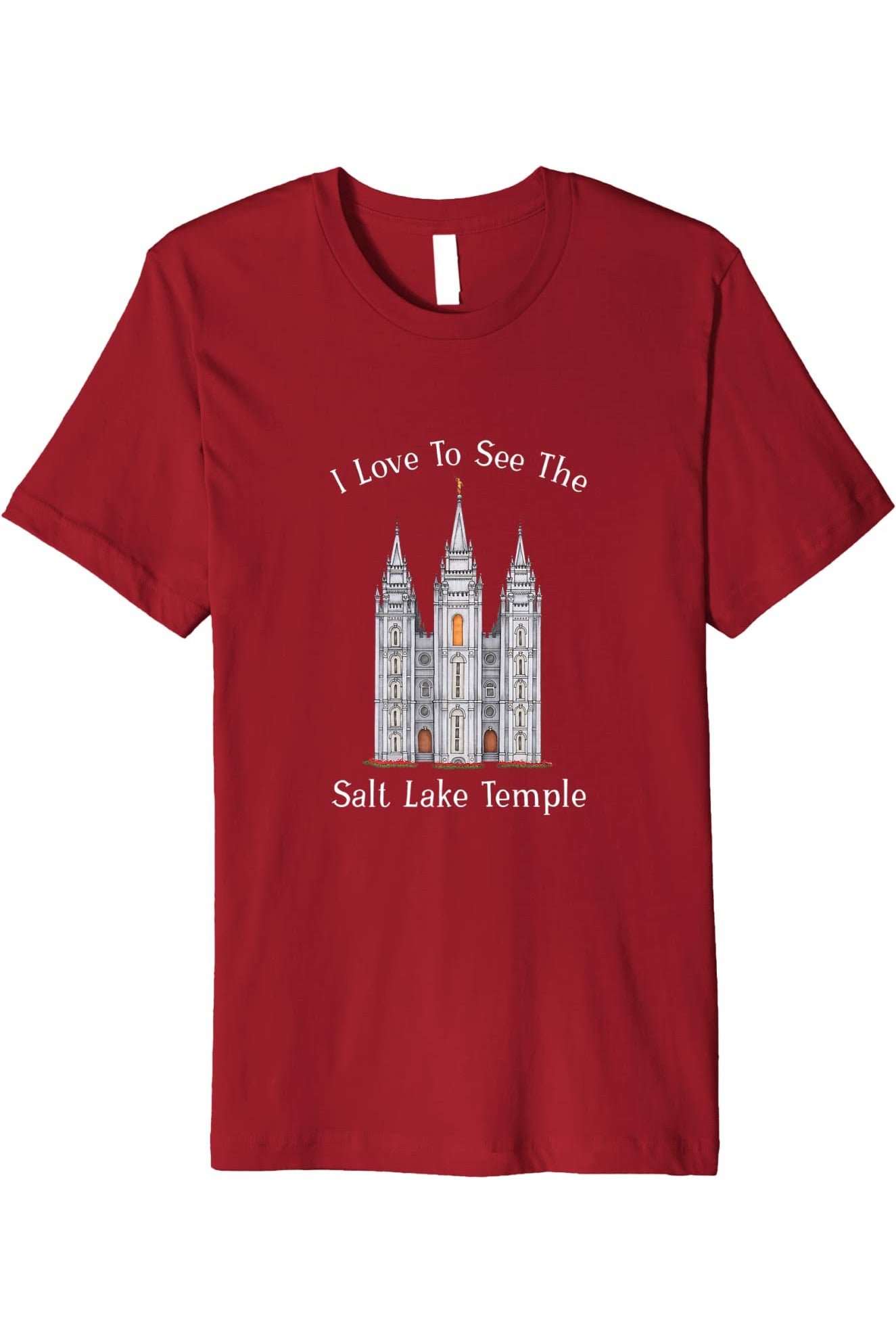 Salt Lake Temple T-Shirt - Premium - Happy Style (English) US