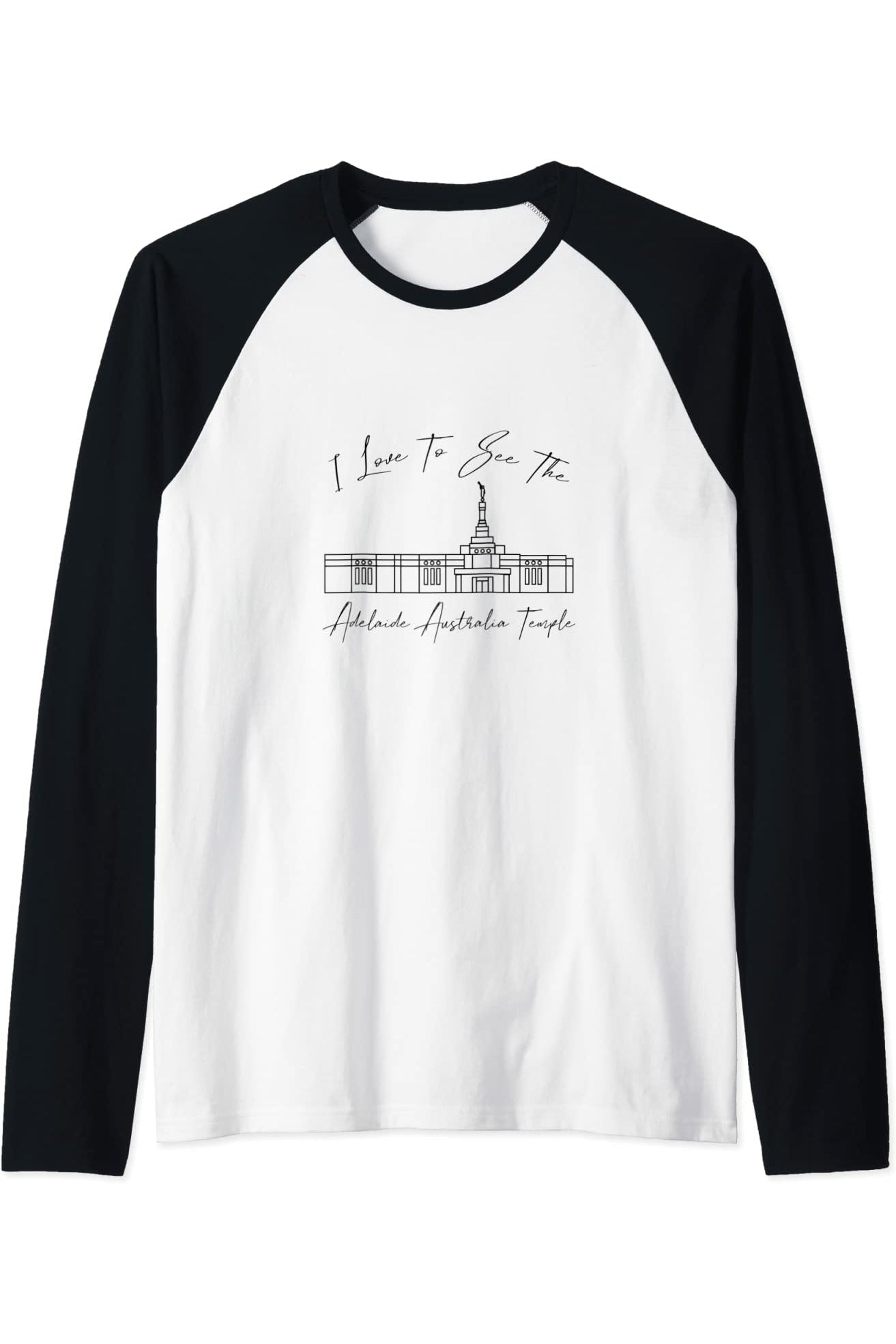 Adelaide Australia Temple Raglan - Calligraphy Style (English) US
