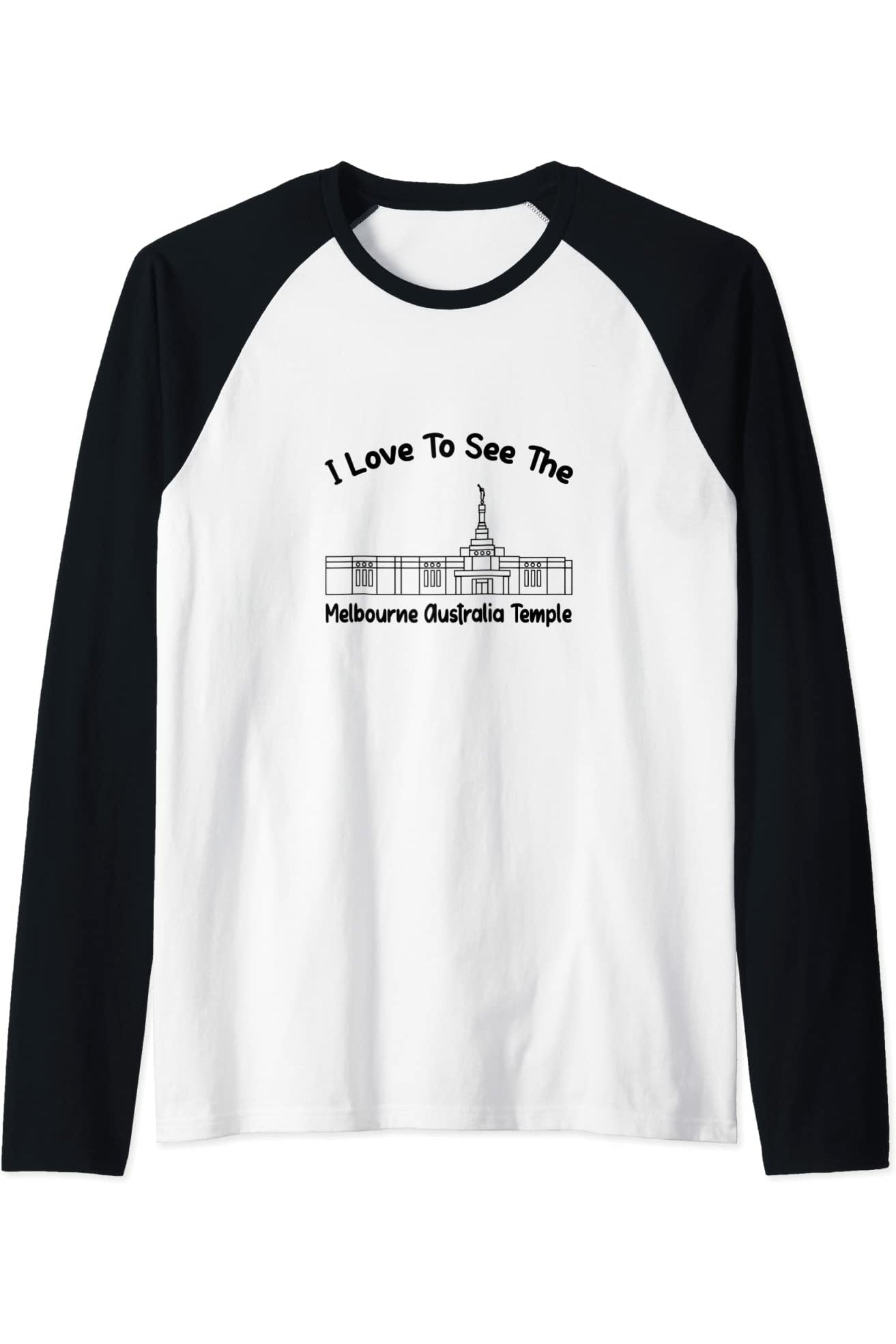 Melbourne Australia Temple Raglan - Primary Style (English) US