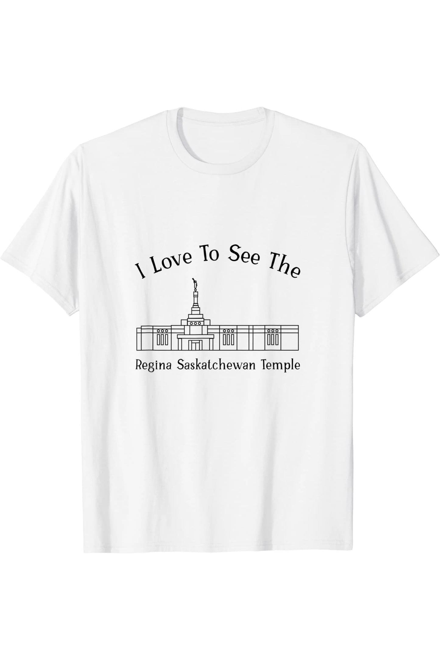 Regina Saskatchewan Temple T-Shirt - Happy Style (English) US