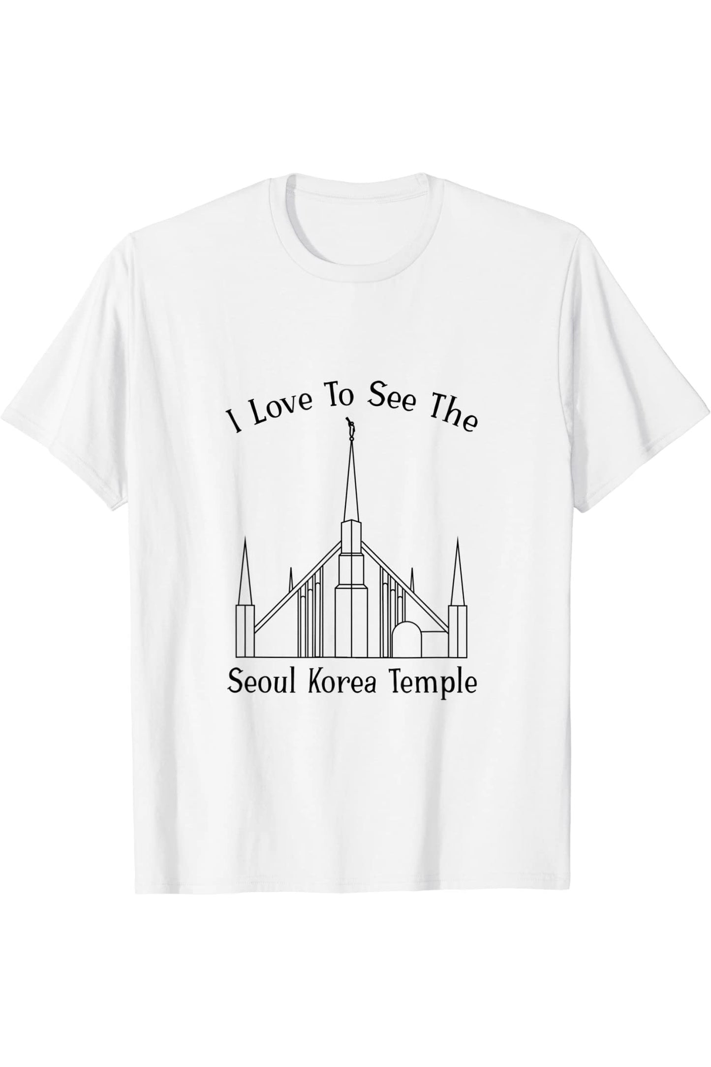 Seoul Korea Temple T-Shirt - Happy Style (English) US