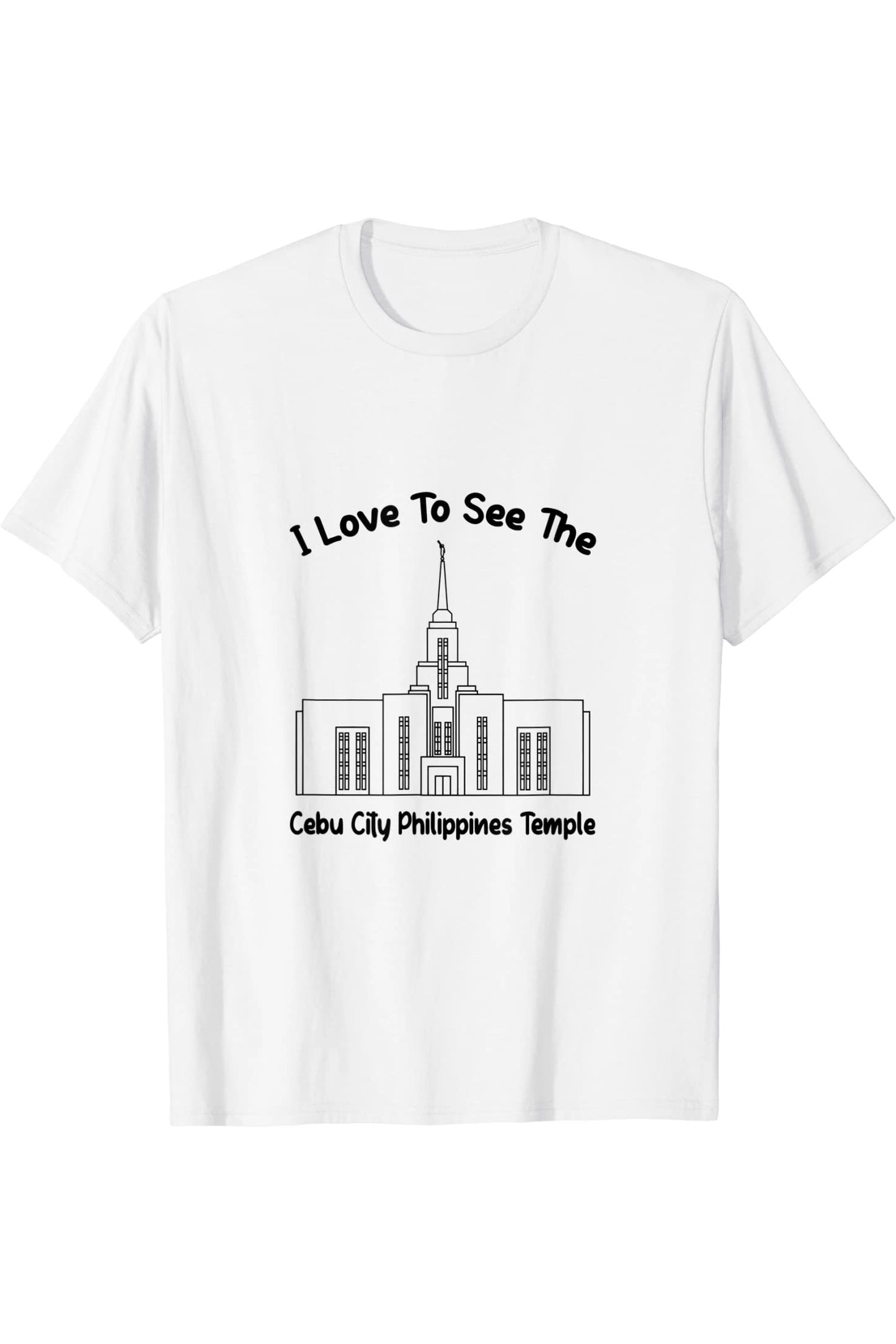 Cebu City Philippines Temple T-Shirt - Primary Style (English) US