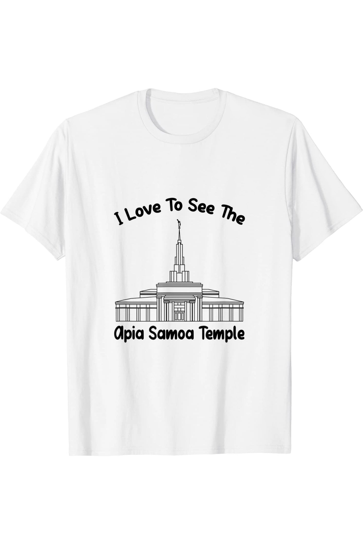 Apia Samoa Temple T-Shirt - Primary Style (English) US