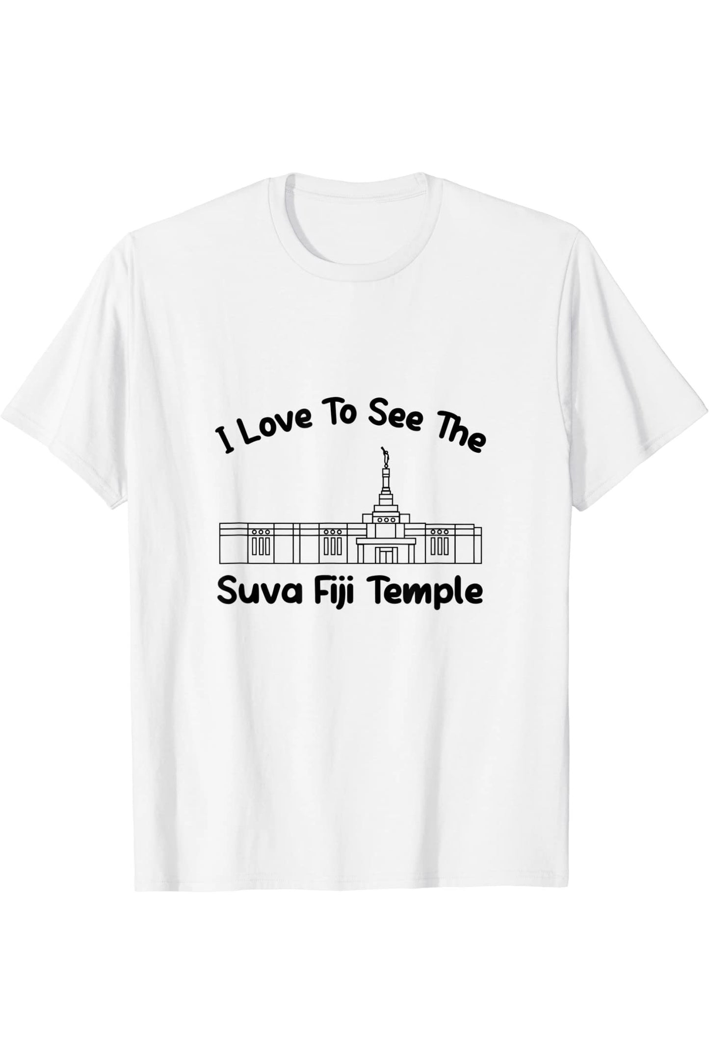 Suva Fiji Temple T-Shirt - Primary Style (English) US