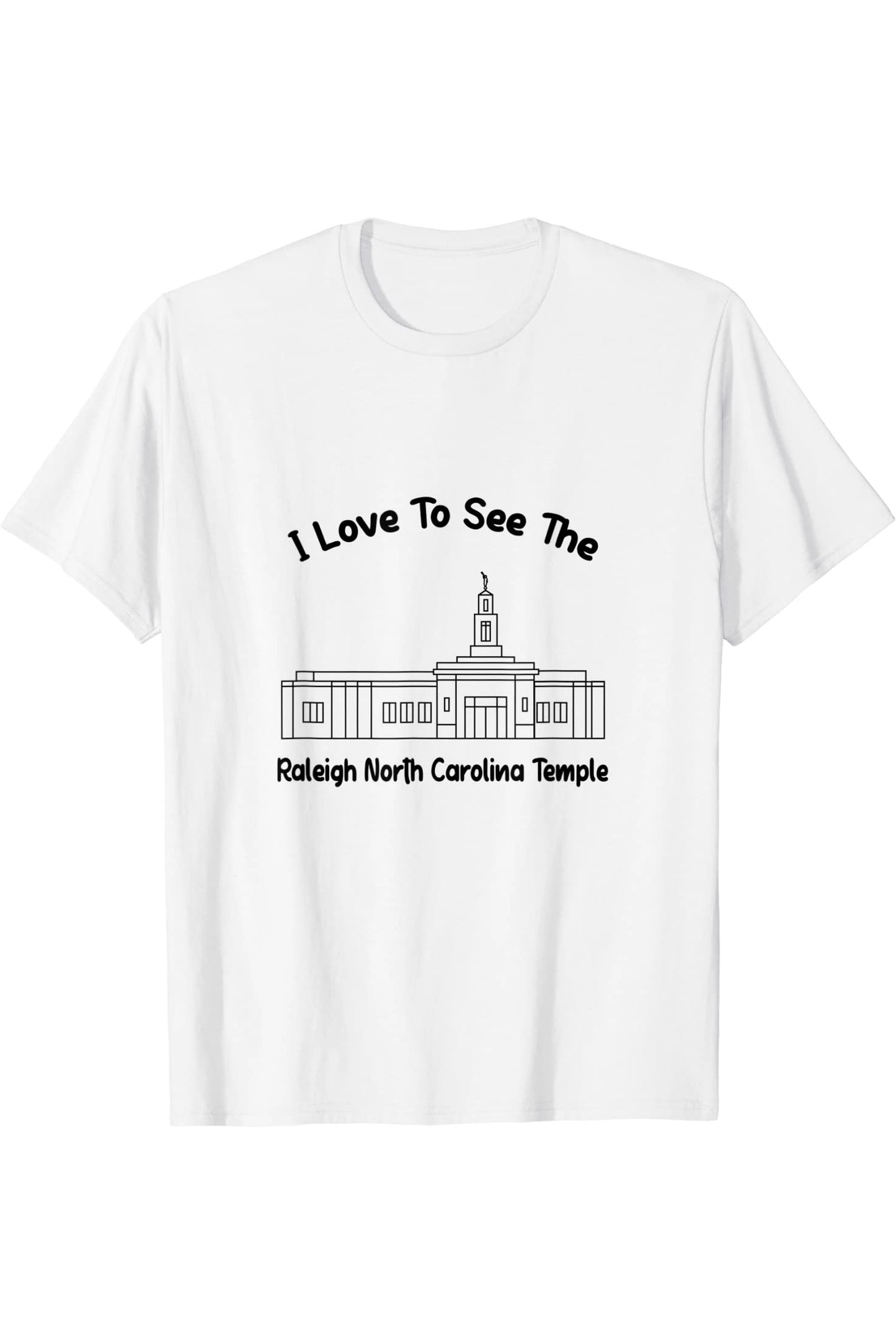 Raleigh North Carolina Temple T-Shirt - Primary Style (English) US