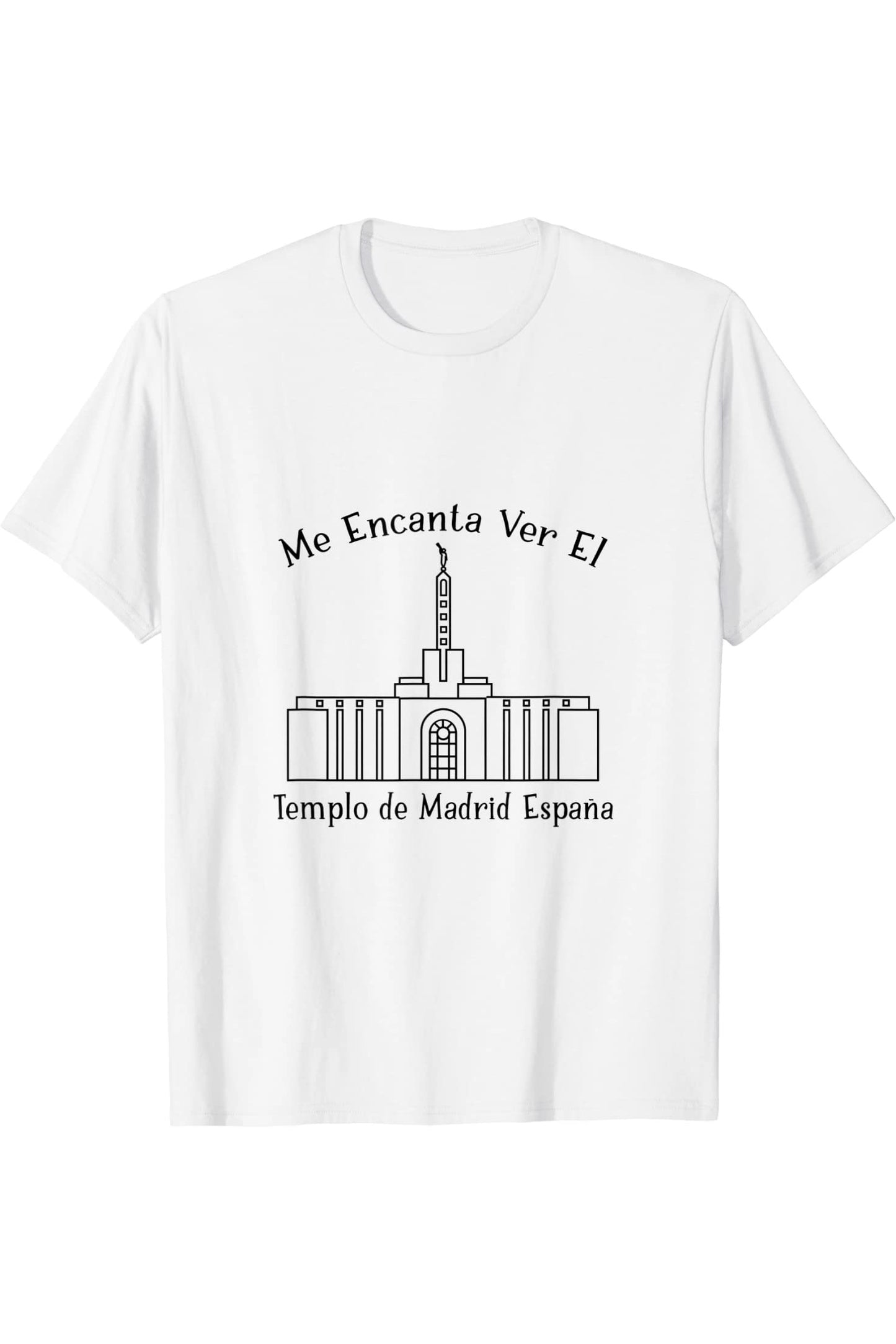 Madrid Spagna Temple, amo vedere il mio tempio felice (spagnolo) T-Shirt