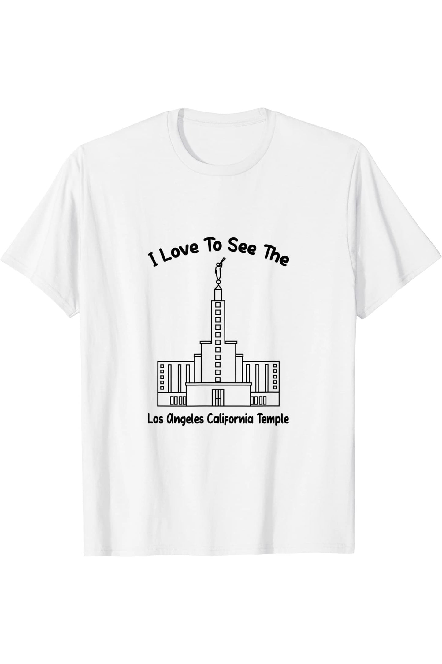 Los Angeles California Temple T-Shirt - Primary Style (English) US