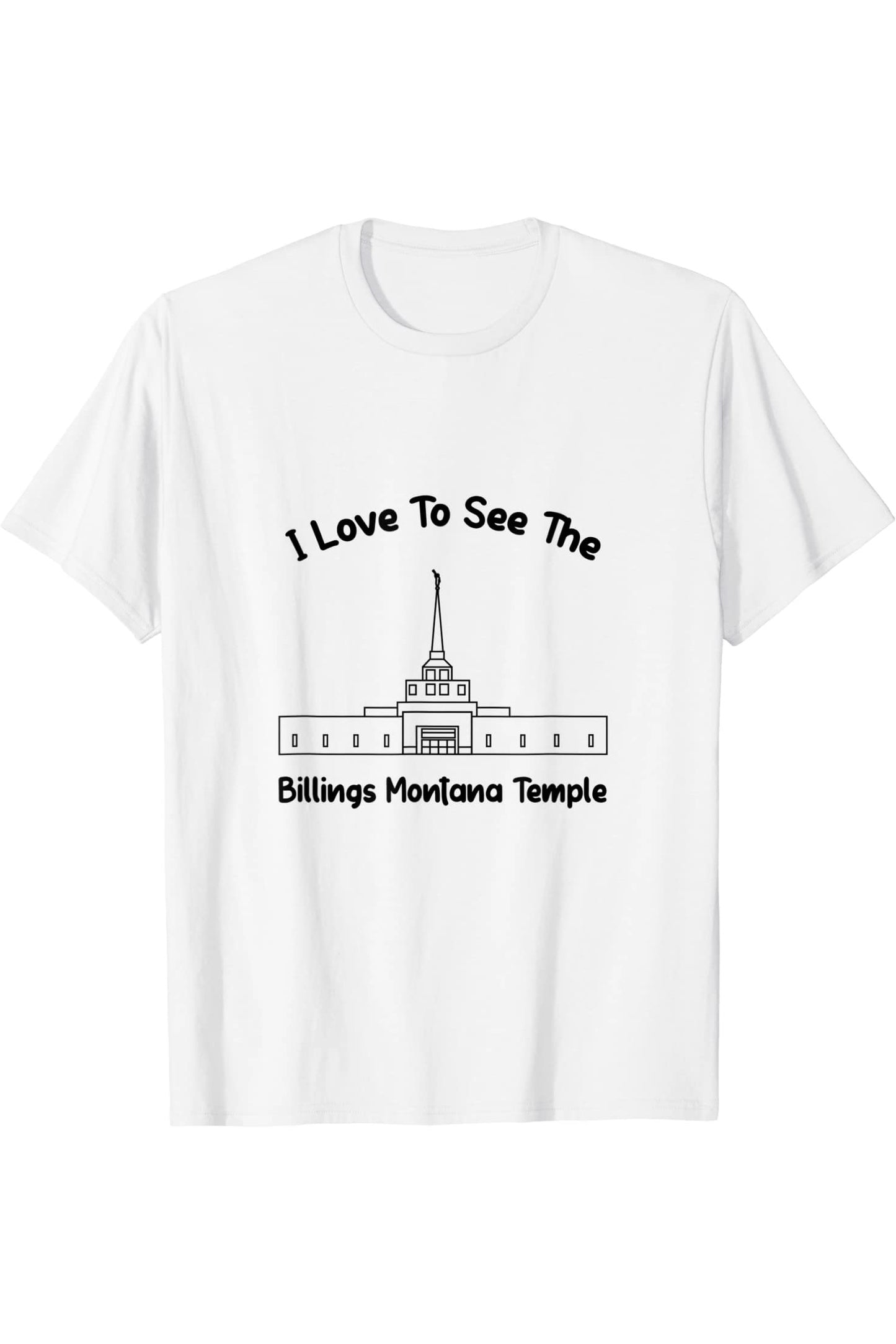 Billings Montana Temple T-Shirt - Style (English) US