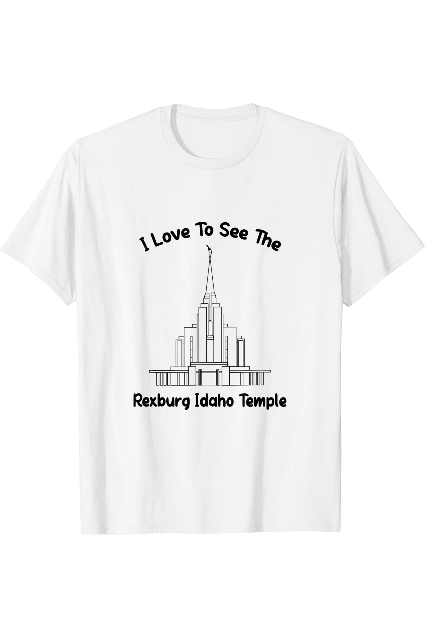 Rexburg Idaho Temple T-Shirt - Primary Style (English) US