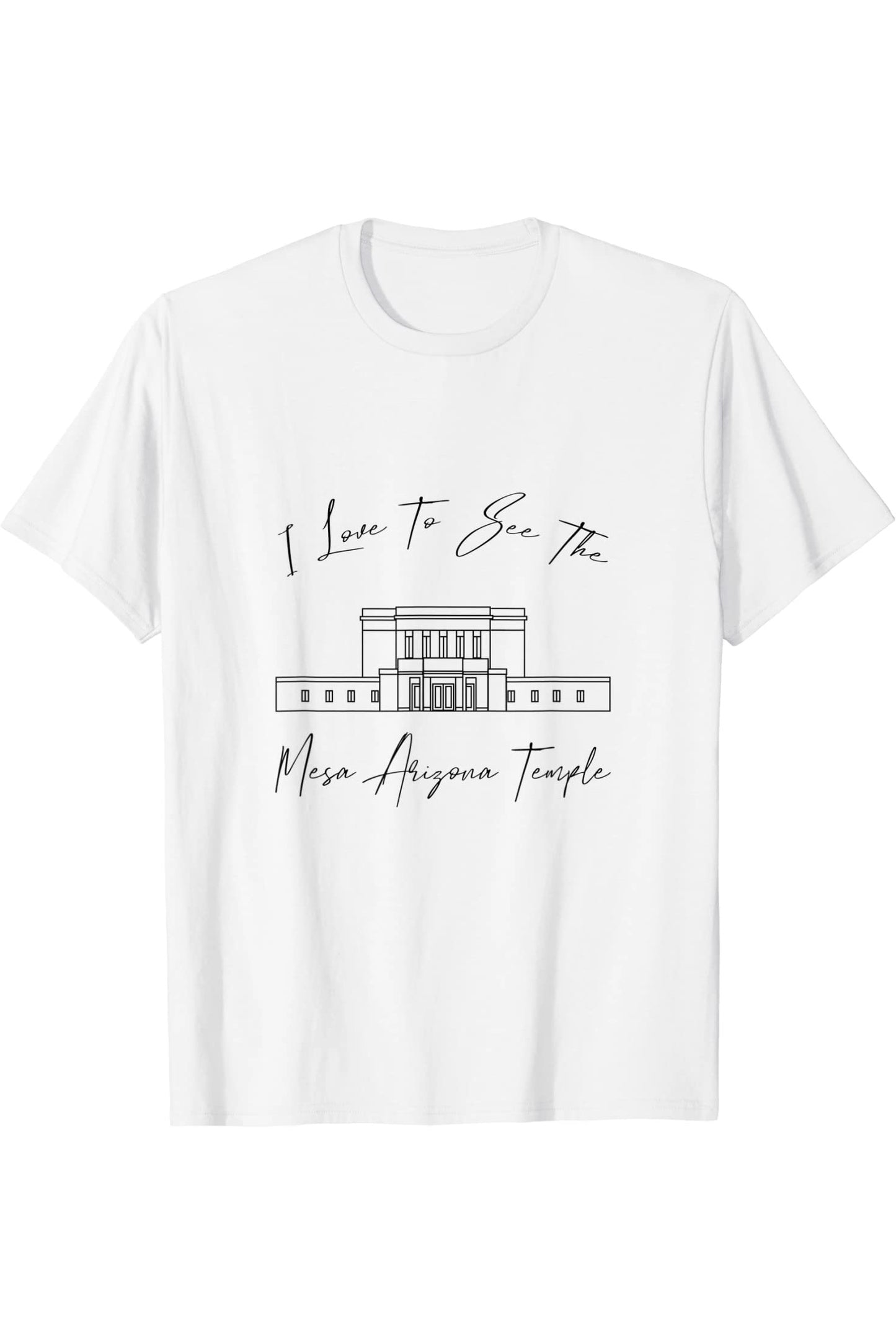 Mesa Arizona Temple T-Shirt - Calligraphy Style (English) US