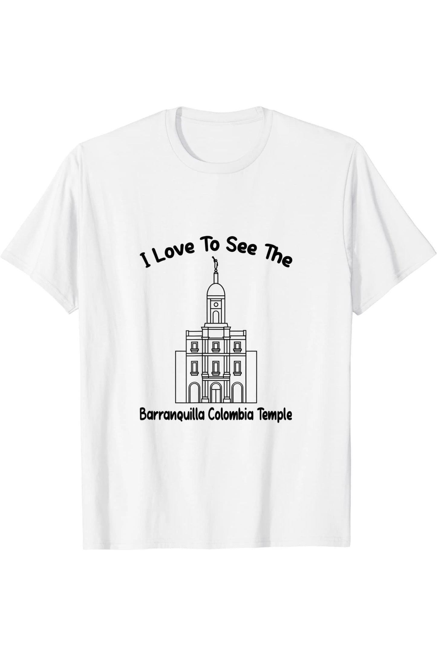 Barranquilla Colombia Temple T-Shirt - Primary Style (English) US