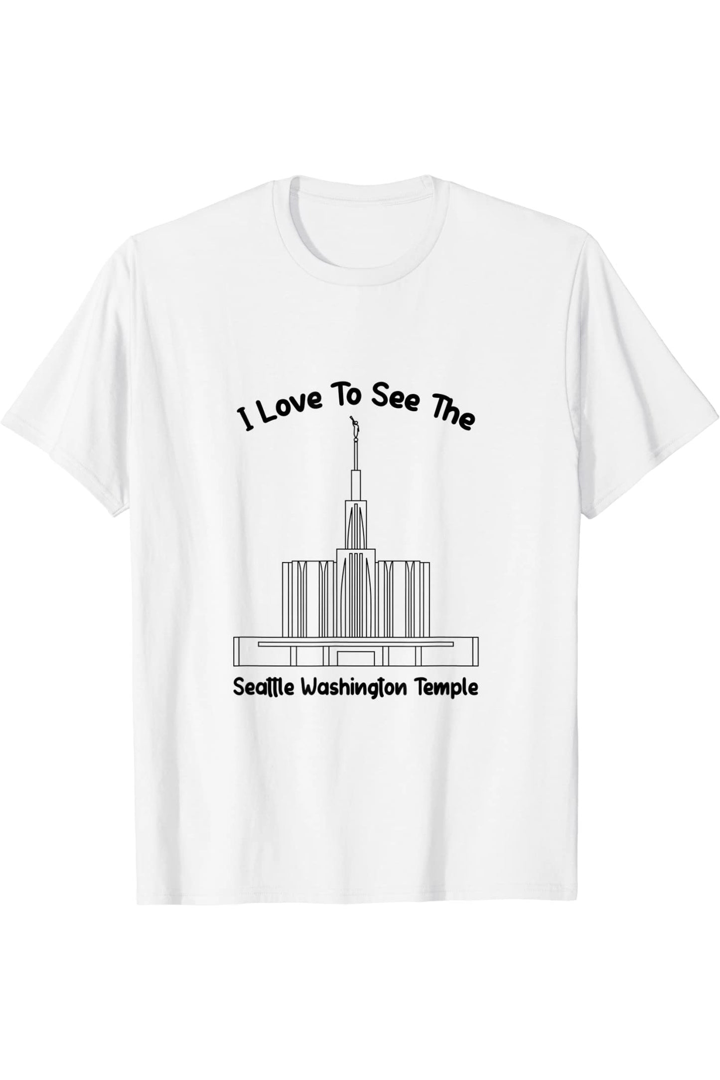Seattle Washington Temple T-Shirt - Primary Style (English) US