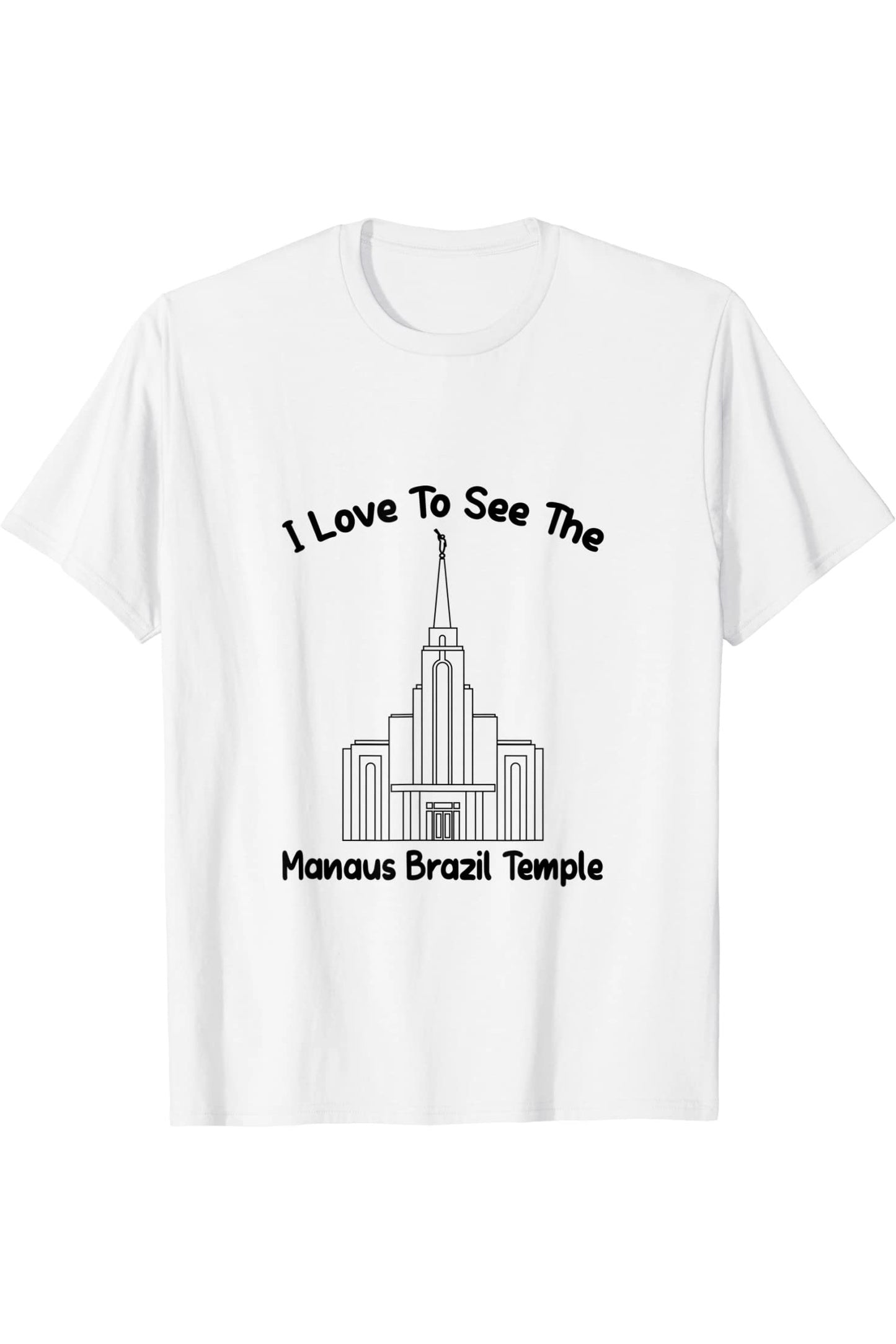 Manaus Brazil Temple T-Shirt - Primary Style (English) US