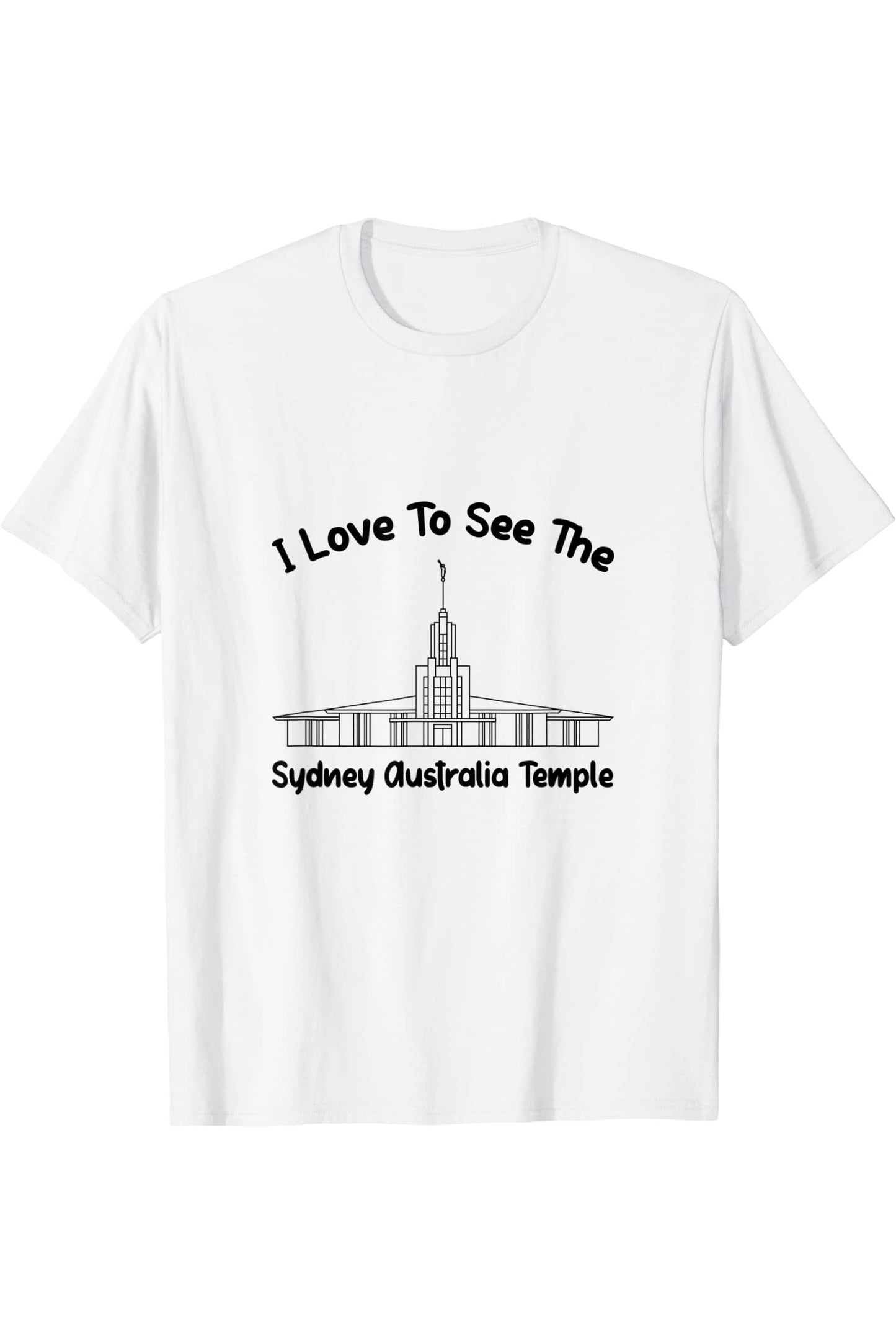 Sydney Australia Temple T-Shirt - Primary Style (English) US