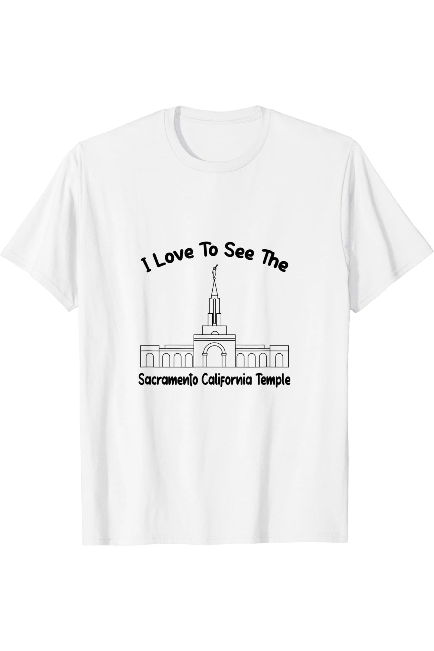 Sacramento California Temple T-Shirt - Primary Style (English) US