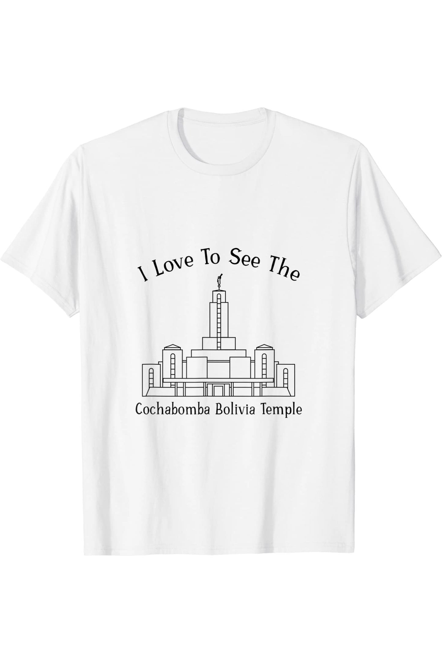 Cochabamba Bolivia Temple T-Shirt - Happy Style (English) US