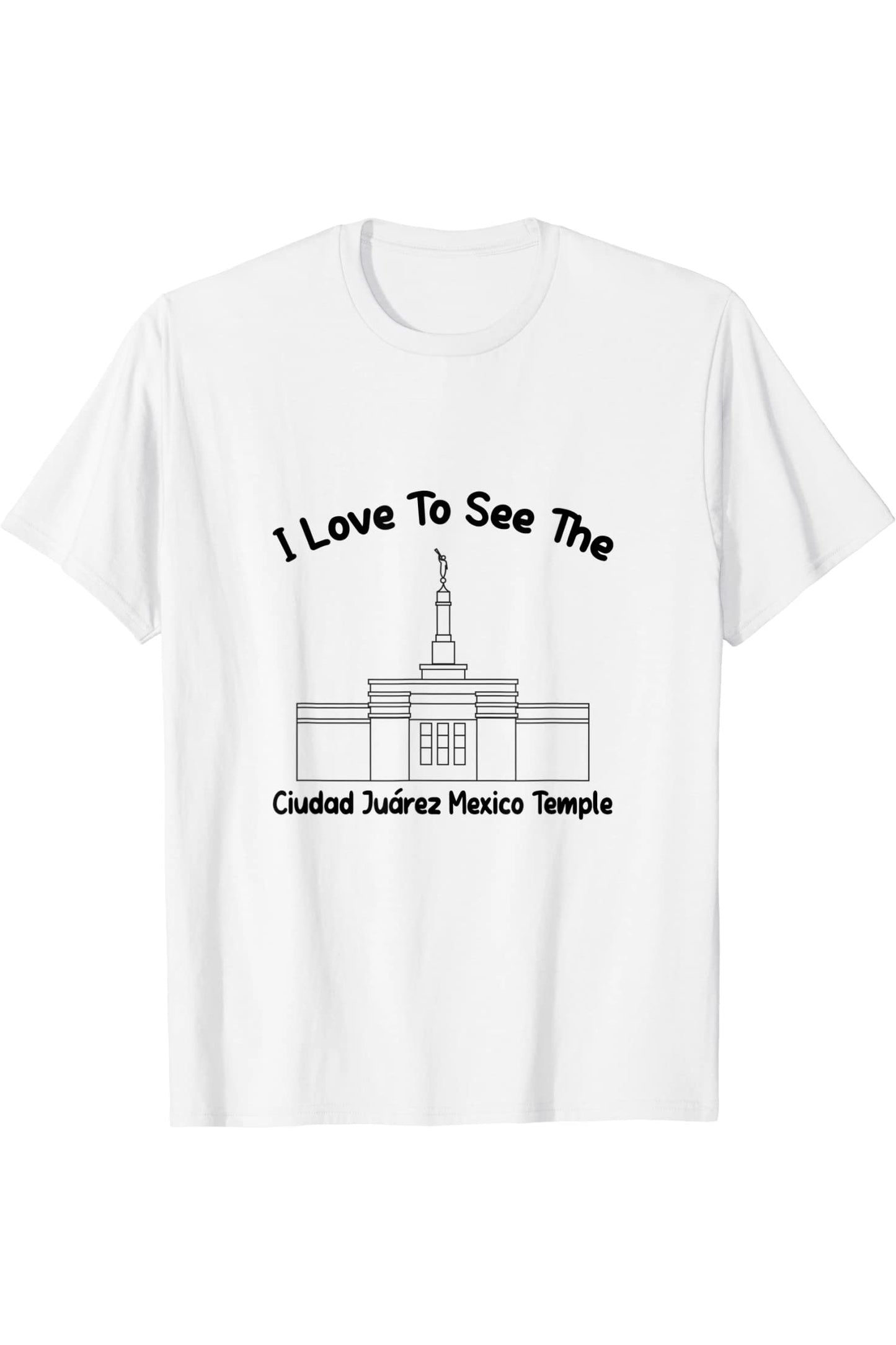 Ciudad Juarez Mexico Temple T-Shirt - Primary Style (English) US