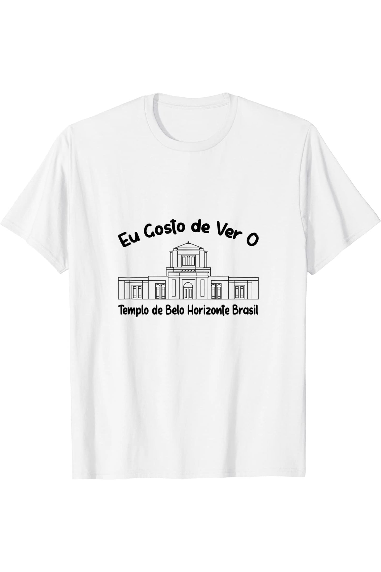 Belo Horizonte Brazil Temple T-Shirt - Primary Style (Portuguese) US