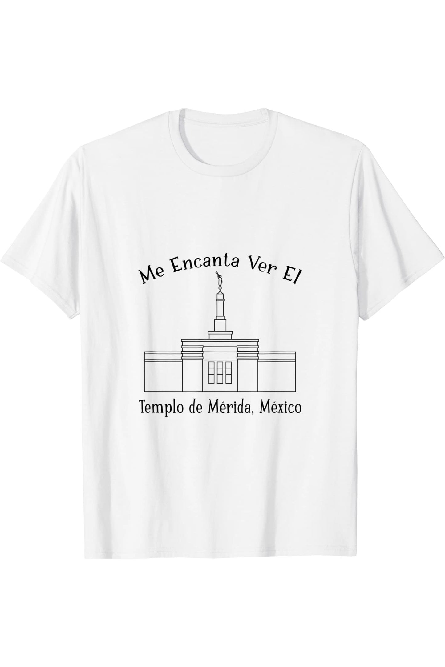 Merida Mexico Temple T-Shirt - Happy Style (Spanish) US