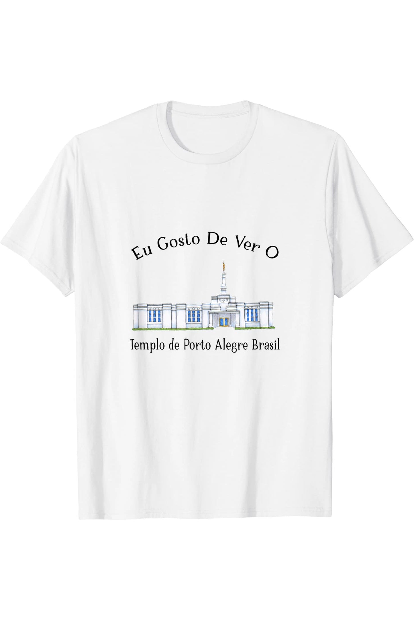 Templo de Manaus Brasil T-Shirt - Happy Style (Portuguese) US
