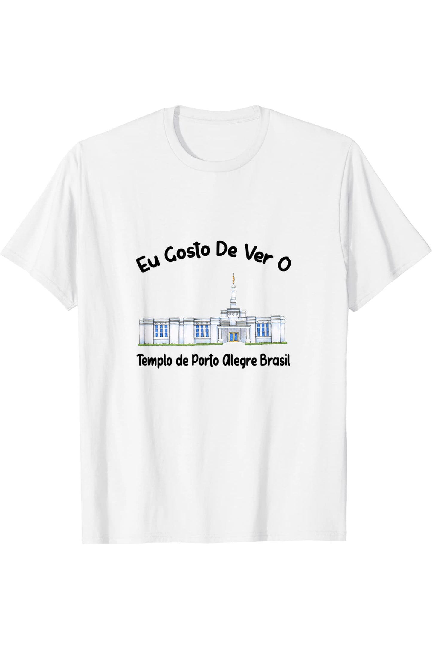 Templo de Manaus Brasil T-Shirt - Primary Style (Portuguese) US
