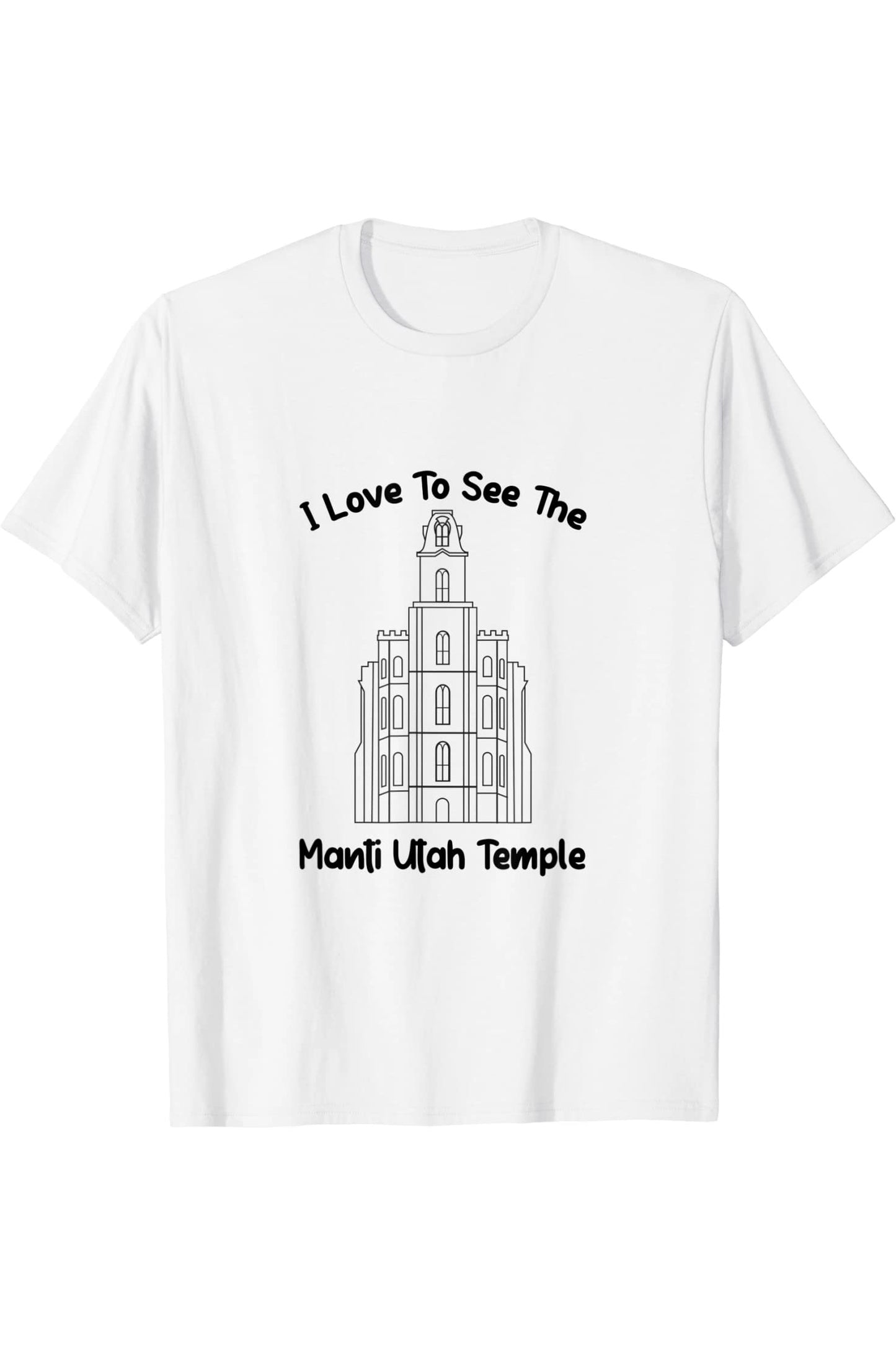 Manti Utah Temple T-Shirt - Primary Style (English) US