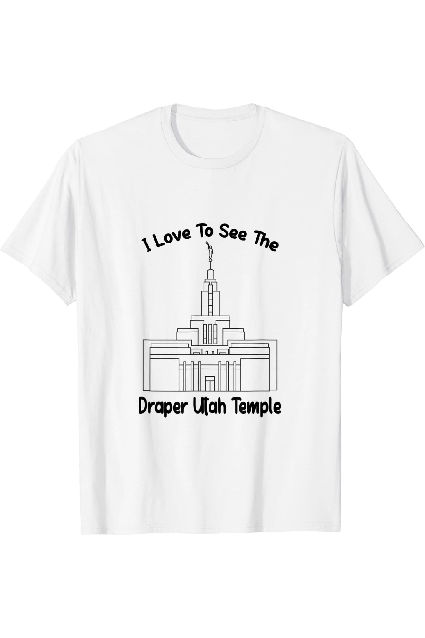 Draper Utah Temple T-Shirt - Primary Style (English) US