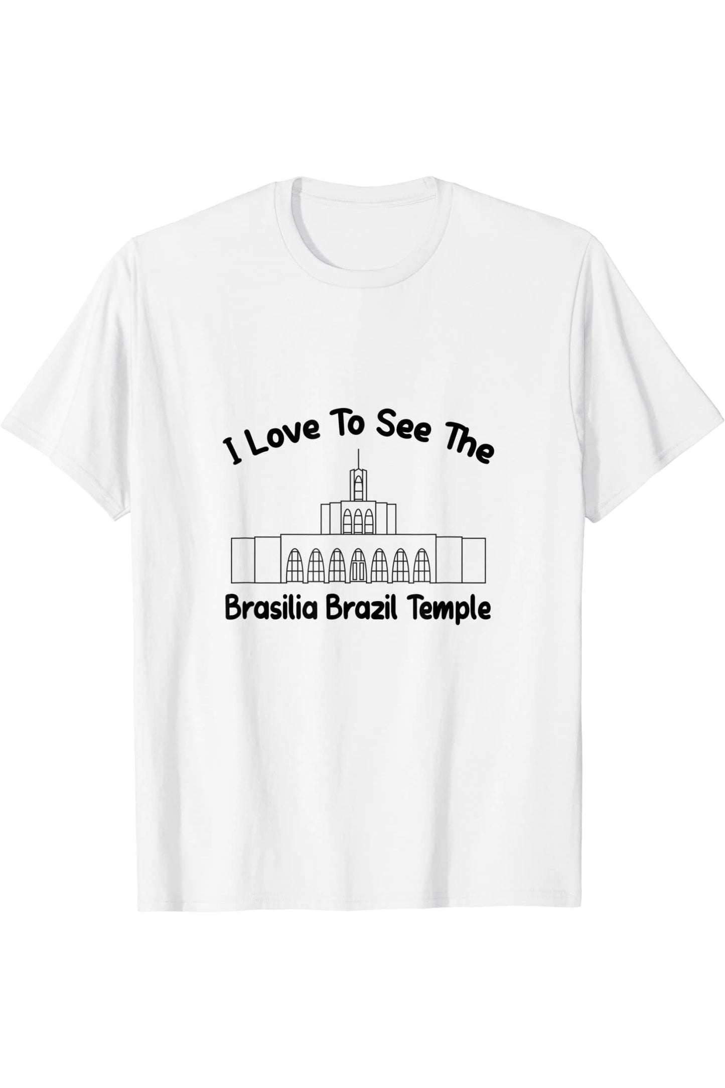 Brasilia Brazil Temple T-Shirt - Primary Style (English) US
