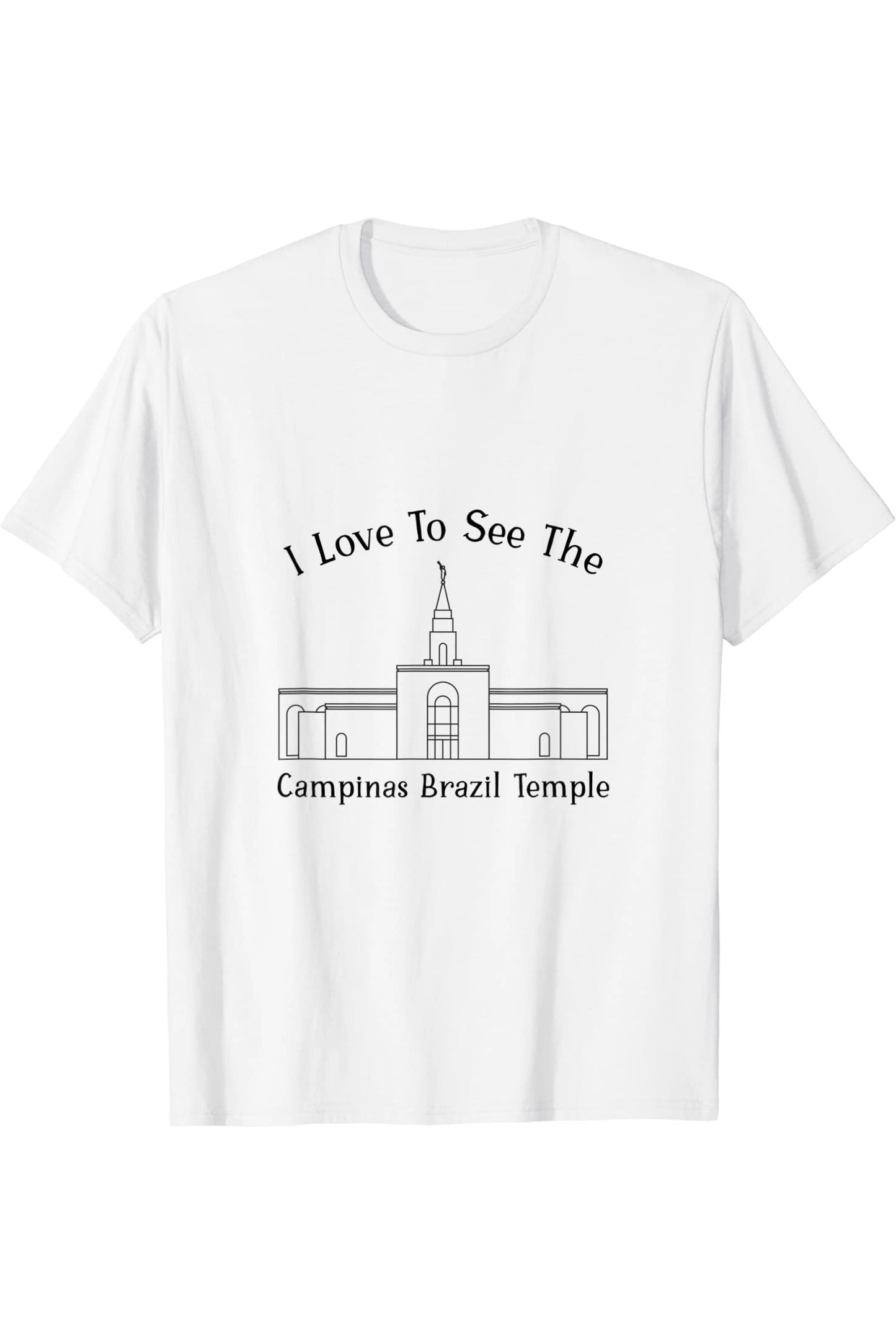 Campinas Brazil Temple T-Shirt - Happy Style (English) US