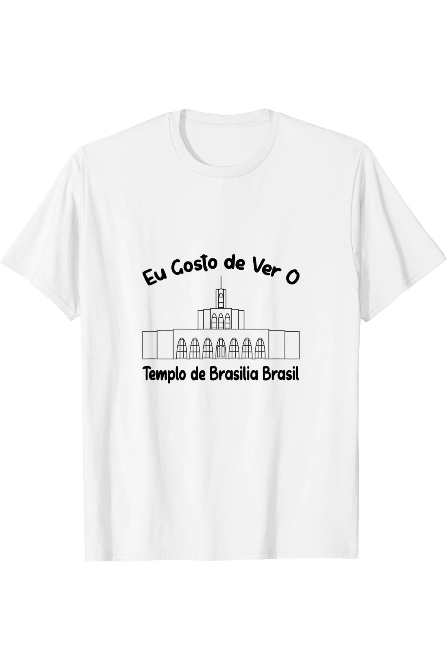 Brasilia Brazil Temple T-Shirt - Primary Style (Portuguese) US