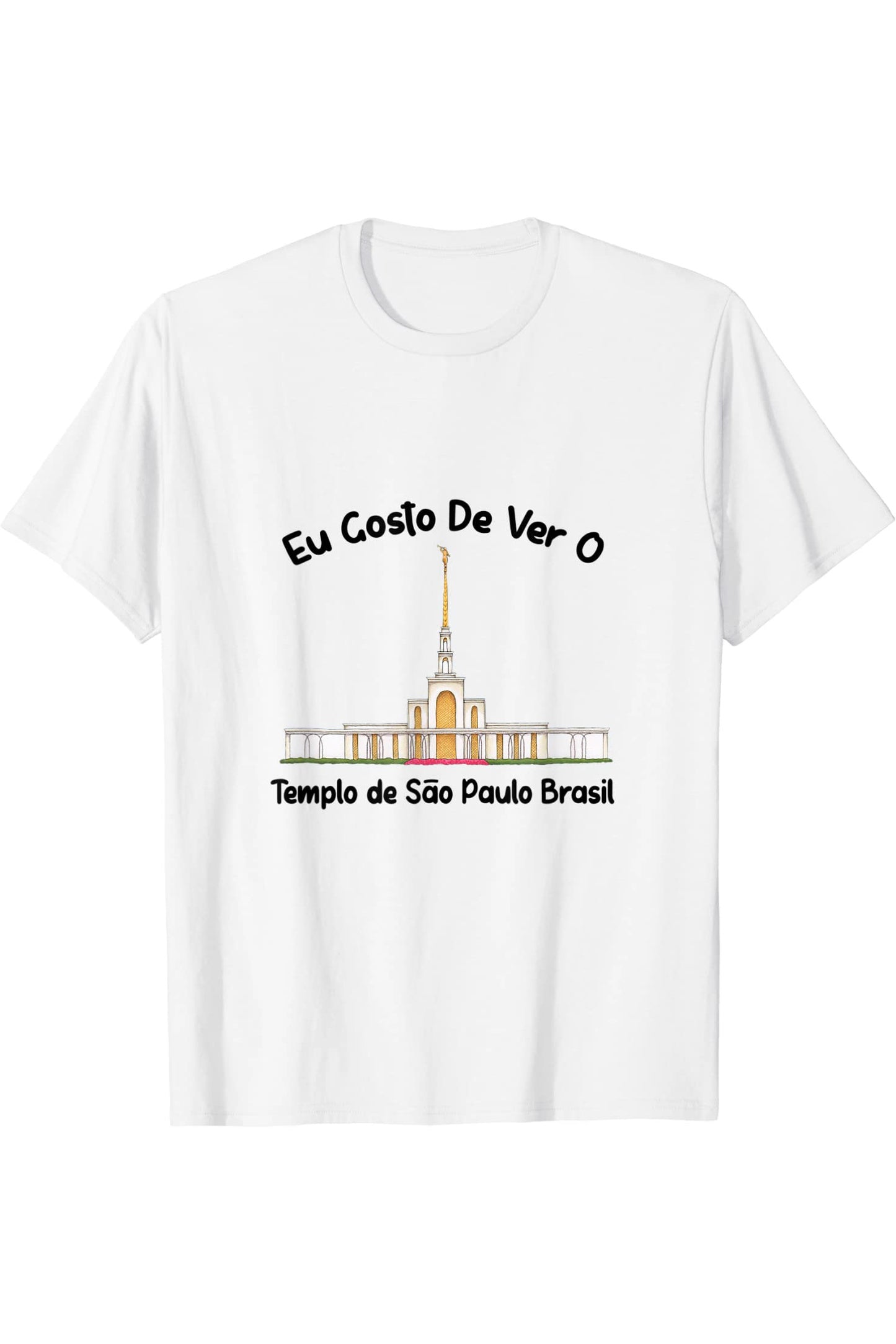 Templo de Manaus Brasil T-Shirt - Primary Style (Portuguese) US