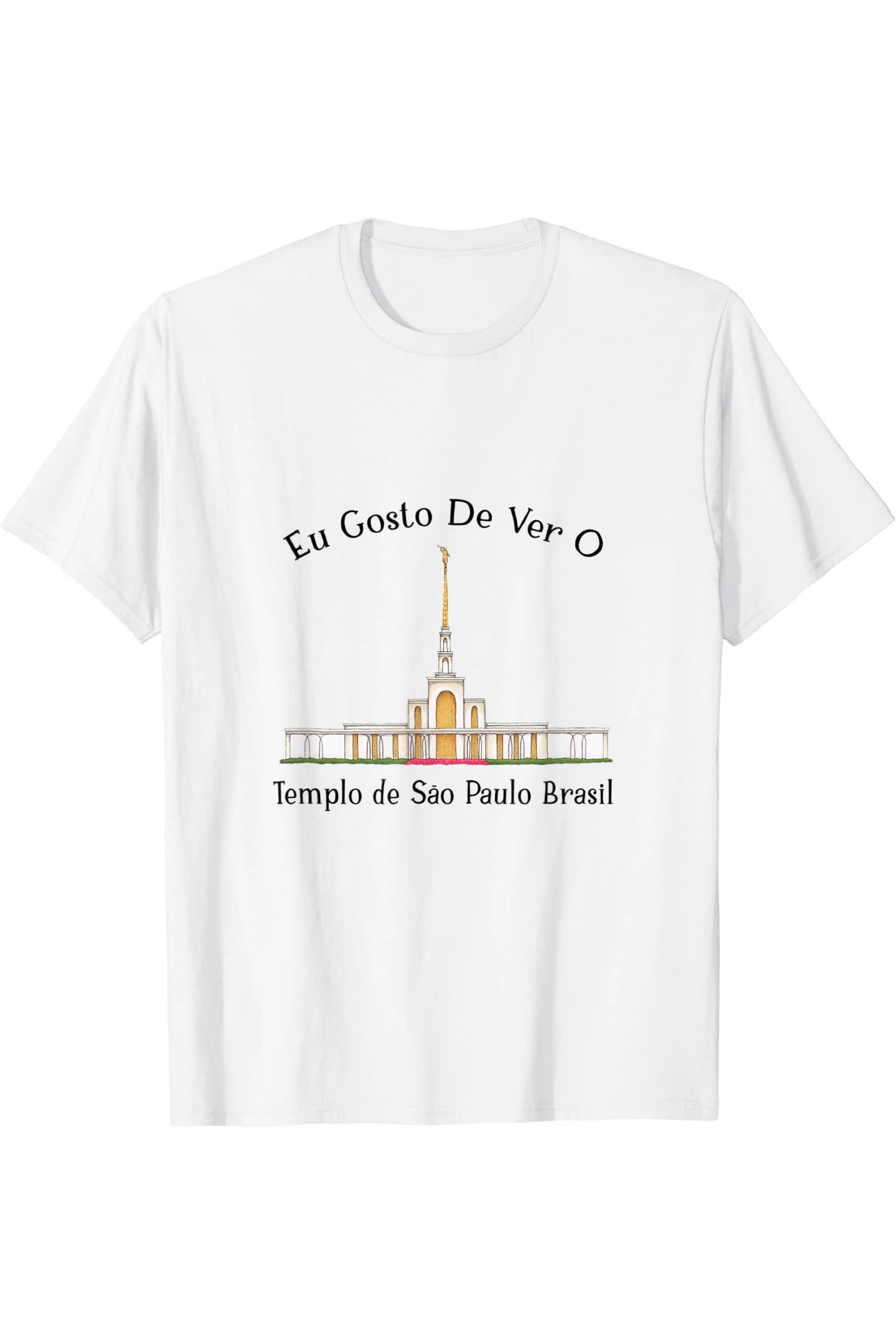Templo de Manaus Brasil T-Shirt - Happy Style (Portuguese) US