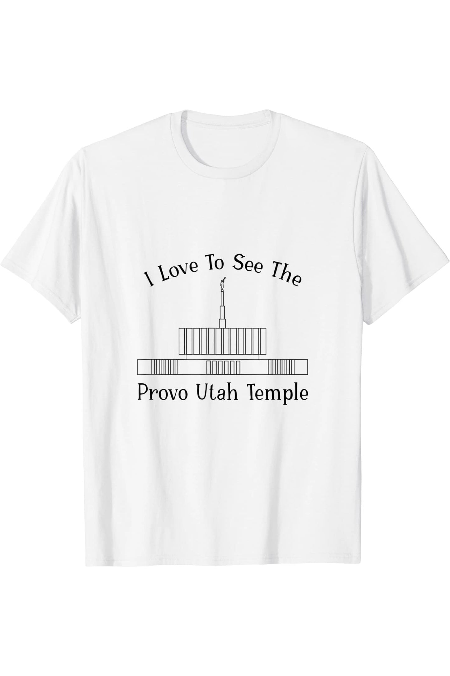 Provo Utah Temple T-Shirt - Happy Style (English) US