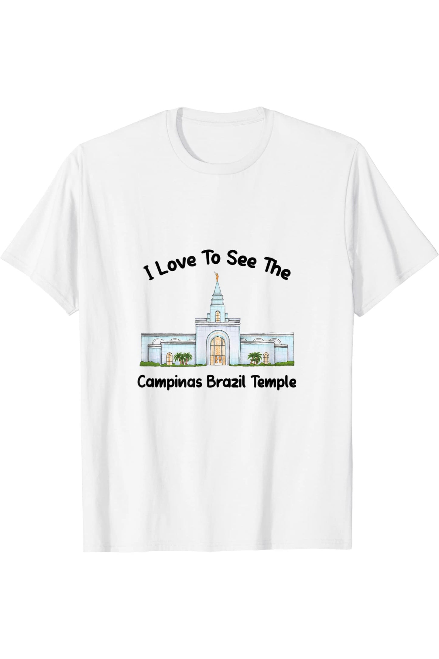 Campinas Brazil Temple T-Shirt - Primary Style (English) US