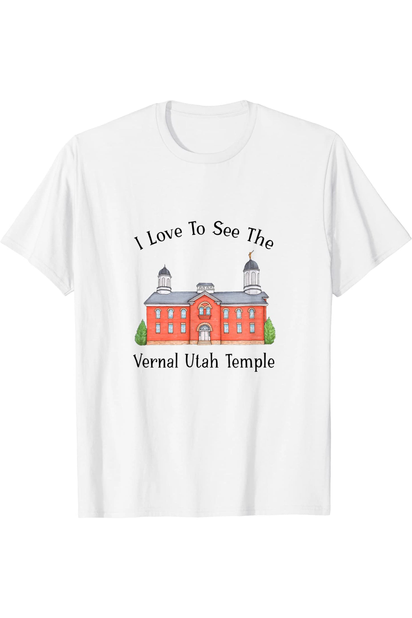 Vernal Utah Temple T-Shirt - Happy Style (English) US