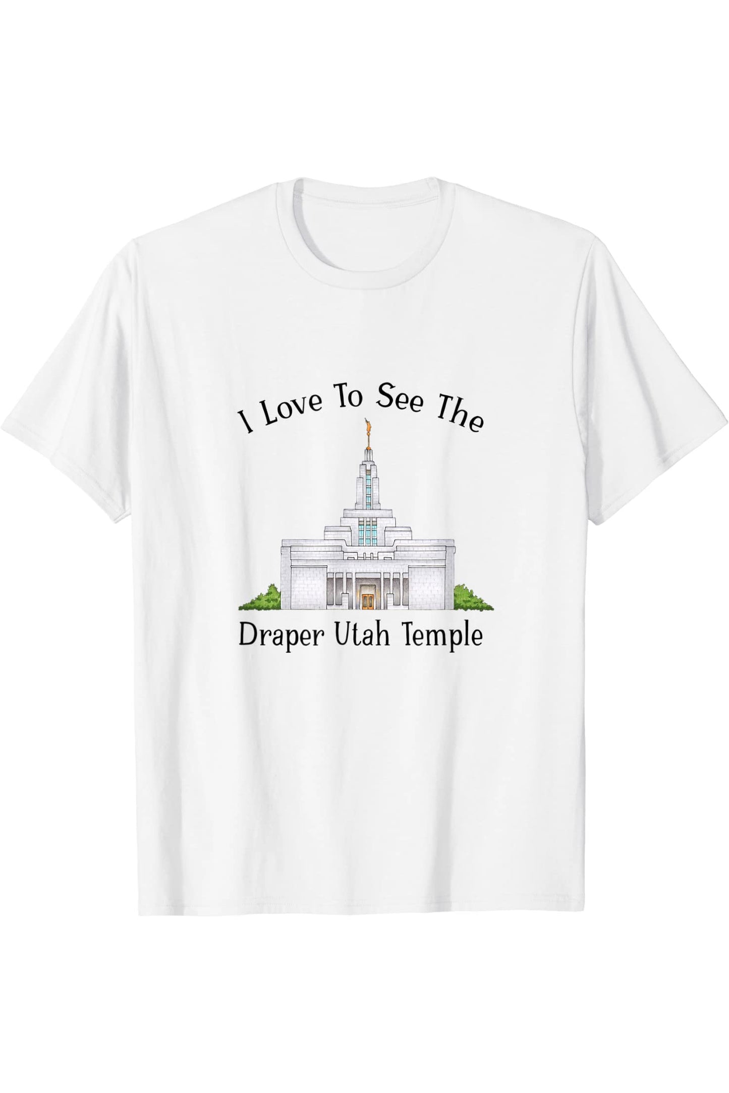 Draper Utah Temple T-Shirt - Happy Style (English) US